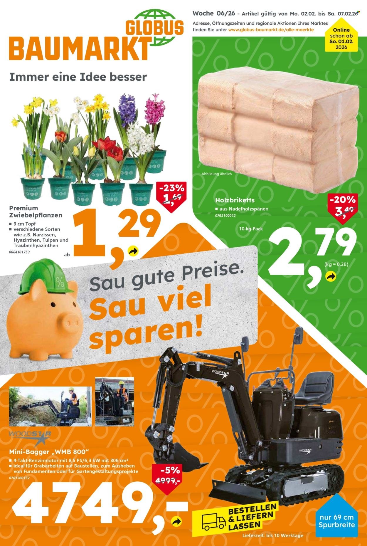 GLOBUS BAUMARKT Prospekt - Ab Montag 2.02.2026 (2026-02-02 - 2026-02-07)