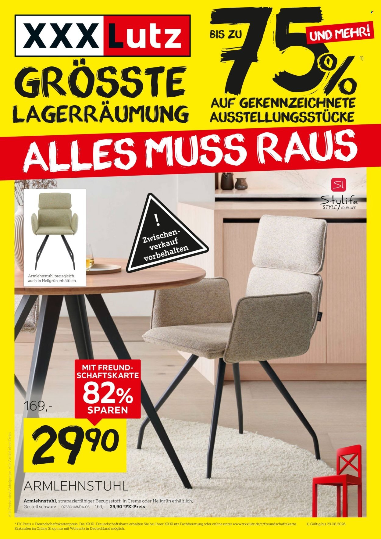 XXXLUTZ Prospekt - Größte Lagerräumung
