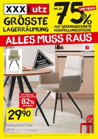 XXXLUTZ Prospekt - Größte Lagerräumung