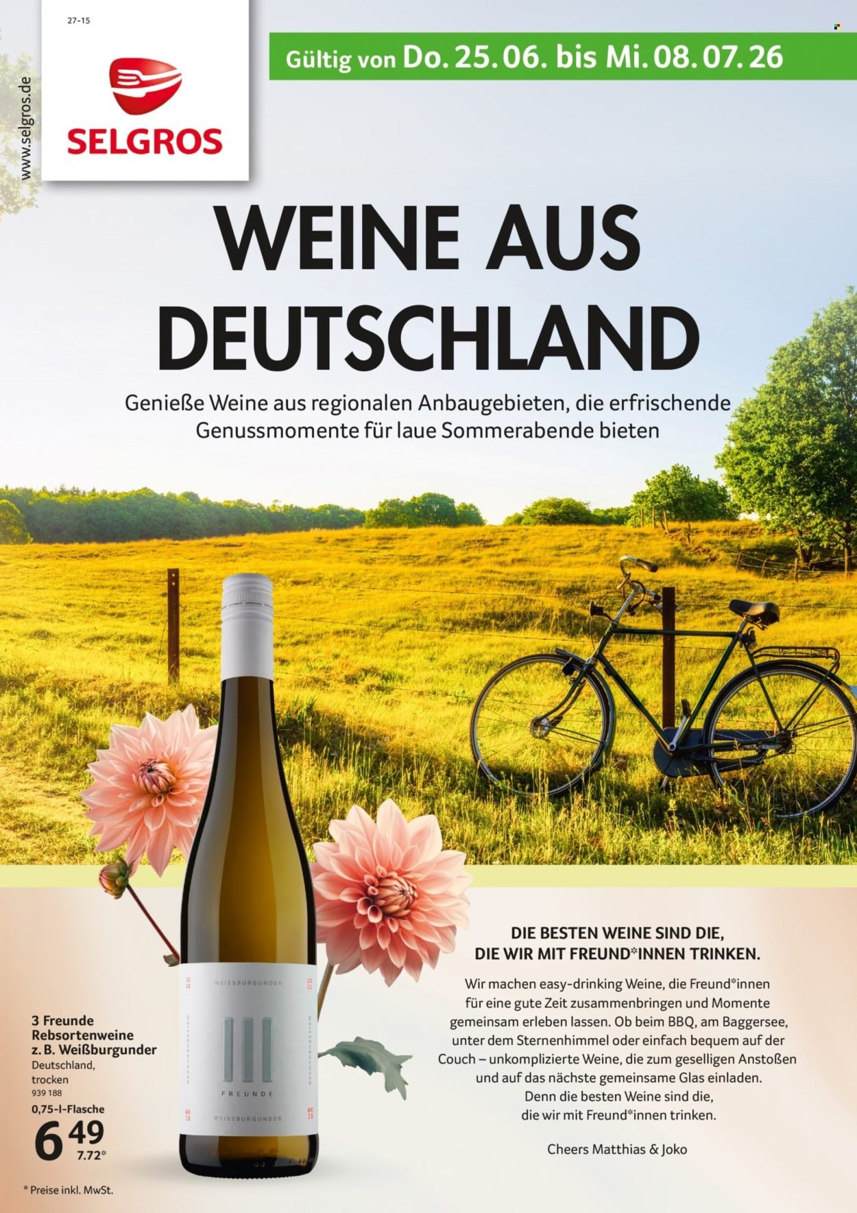 SELGROS Prospekt - Weinkatalog