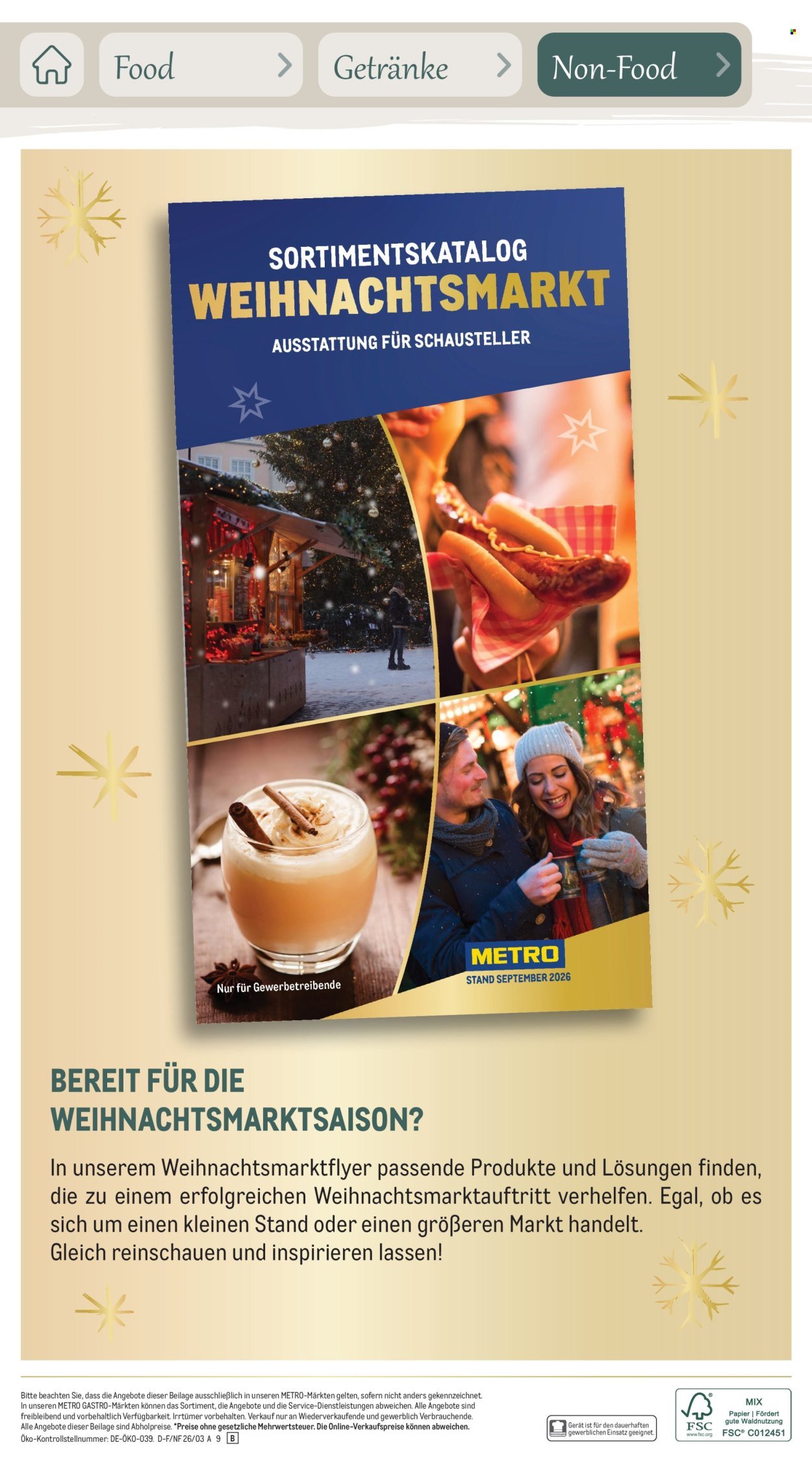 METRO Prospekt - Saisonkatalog Erfolgsrezept