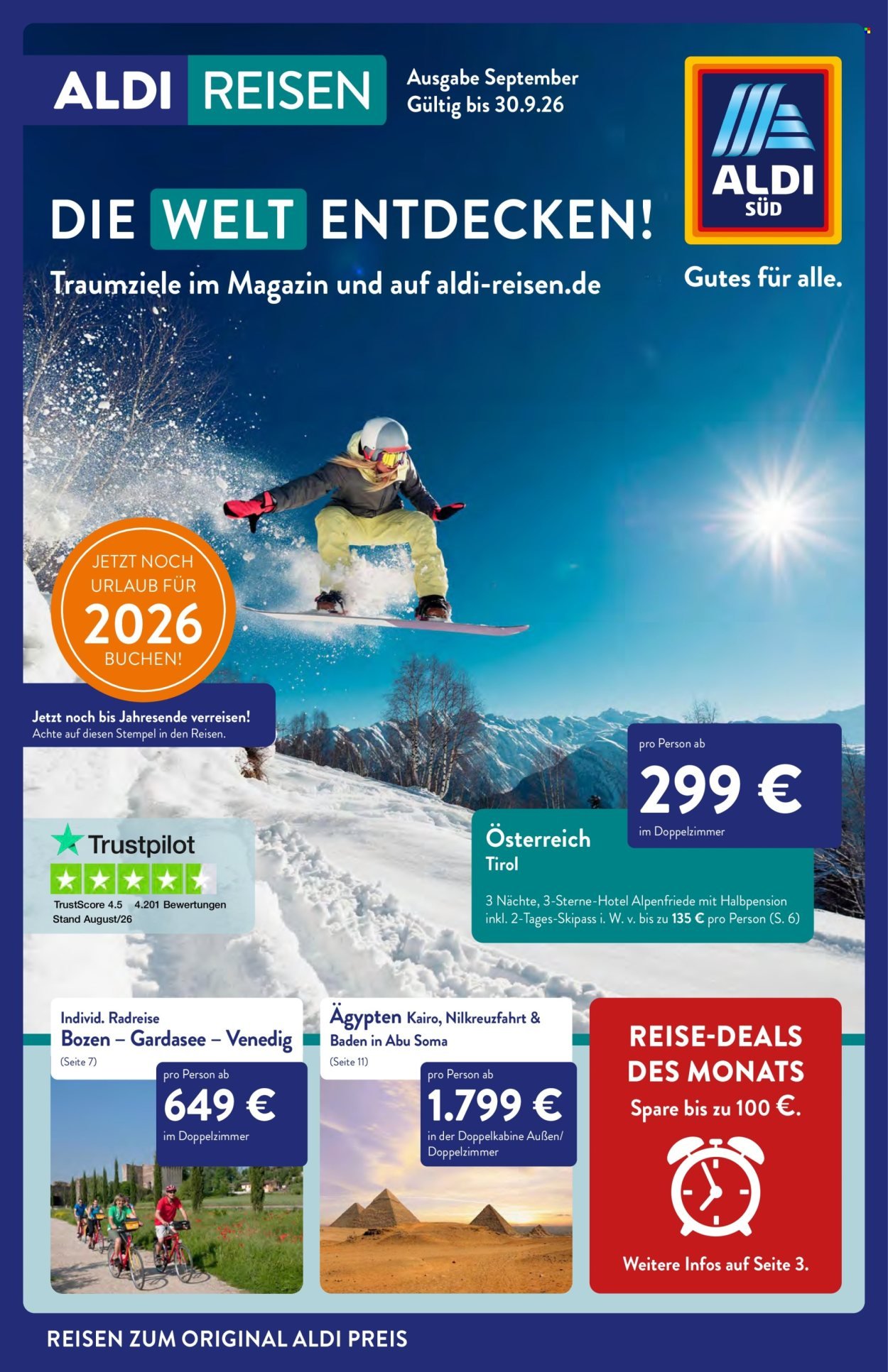 ALDI SÜD Prospekt - Reise-Highlights