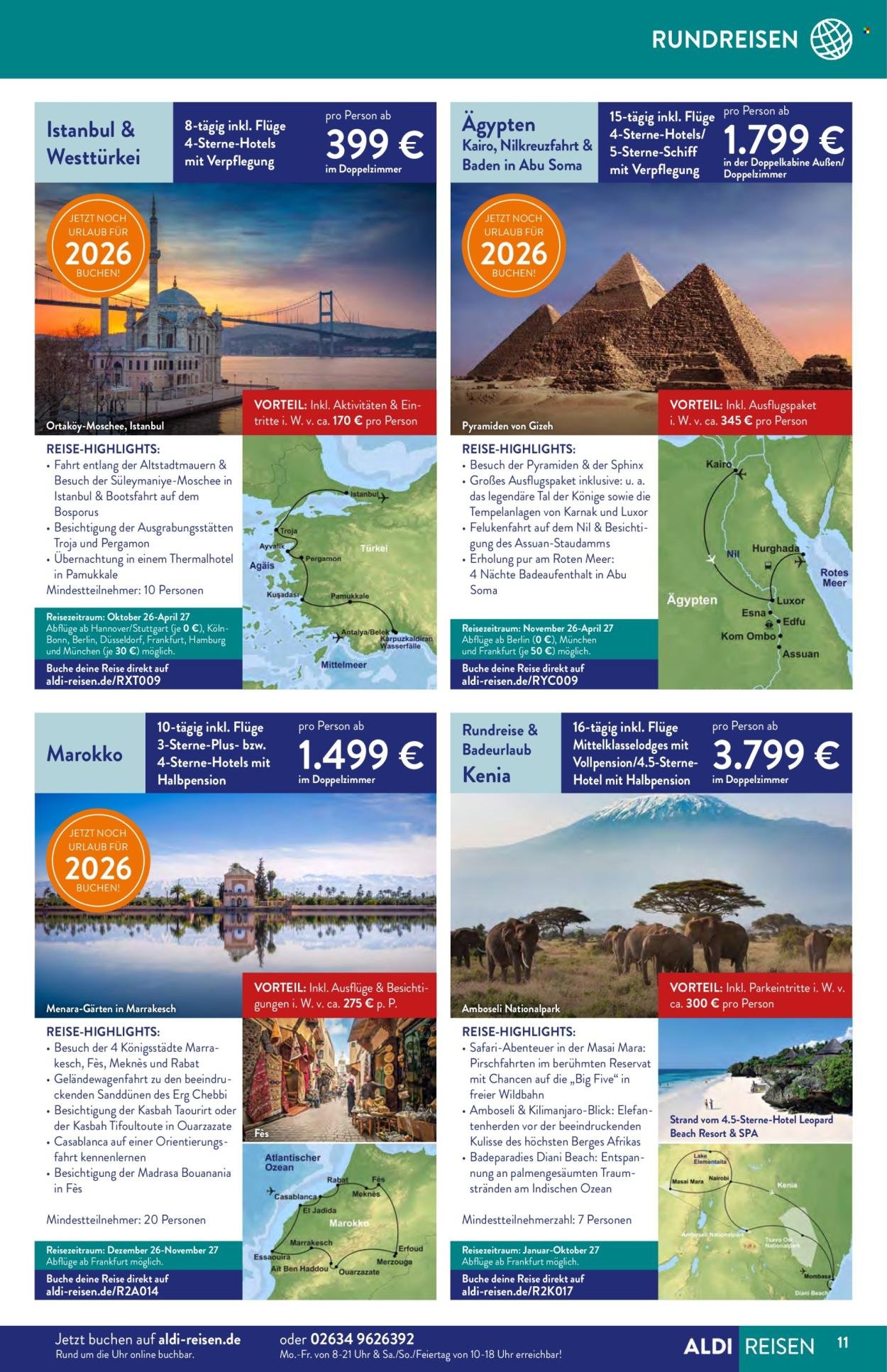 ALDI SÜD Prospekt - Reise-Highlights