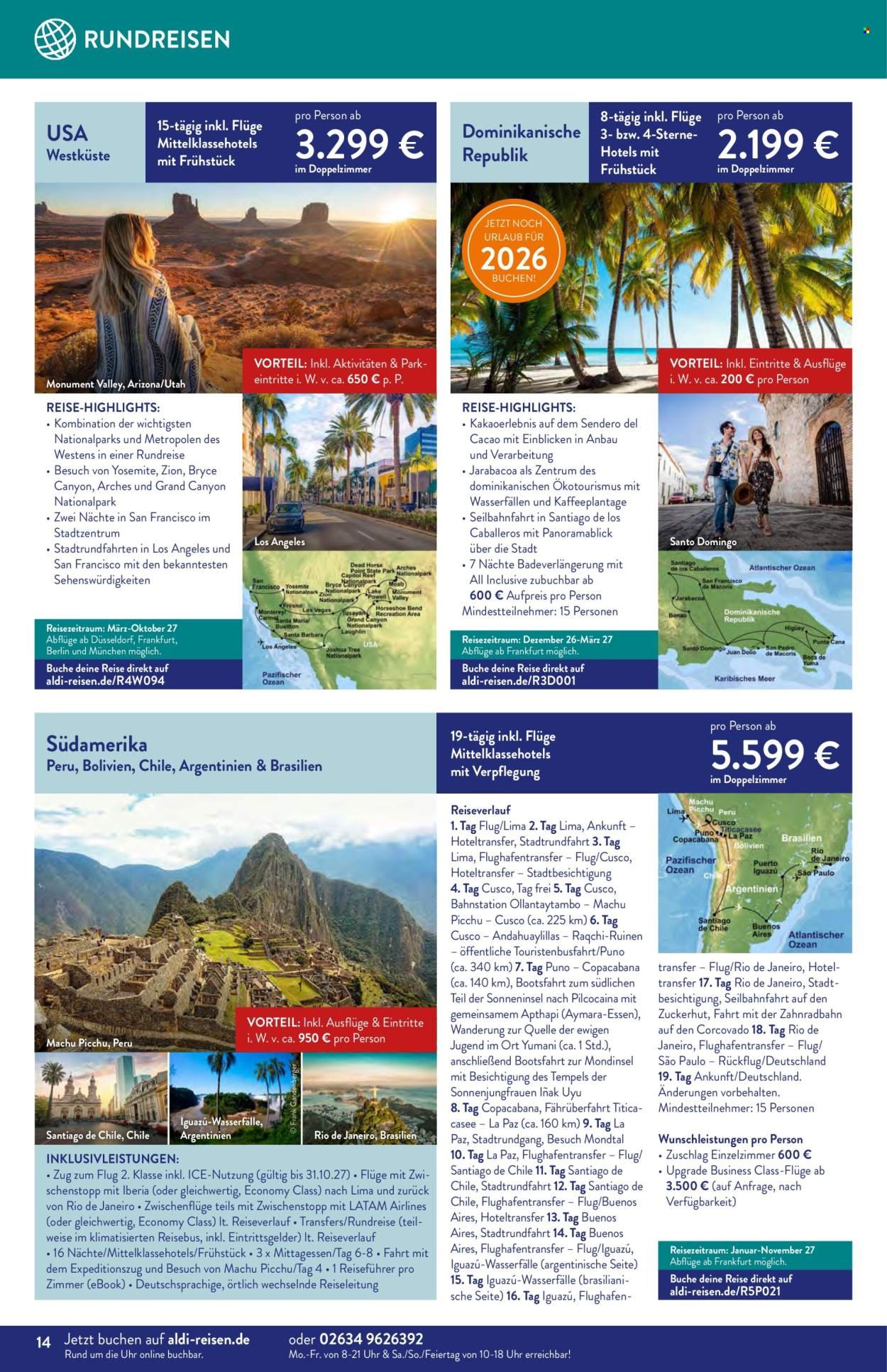 ALDI SÜD Prospekt - Reise-Highlights