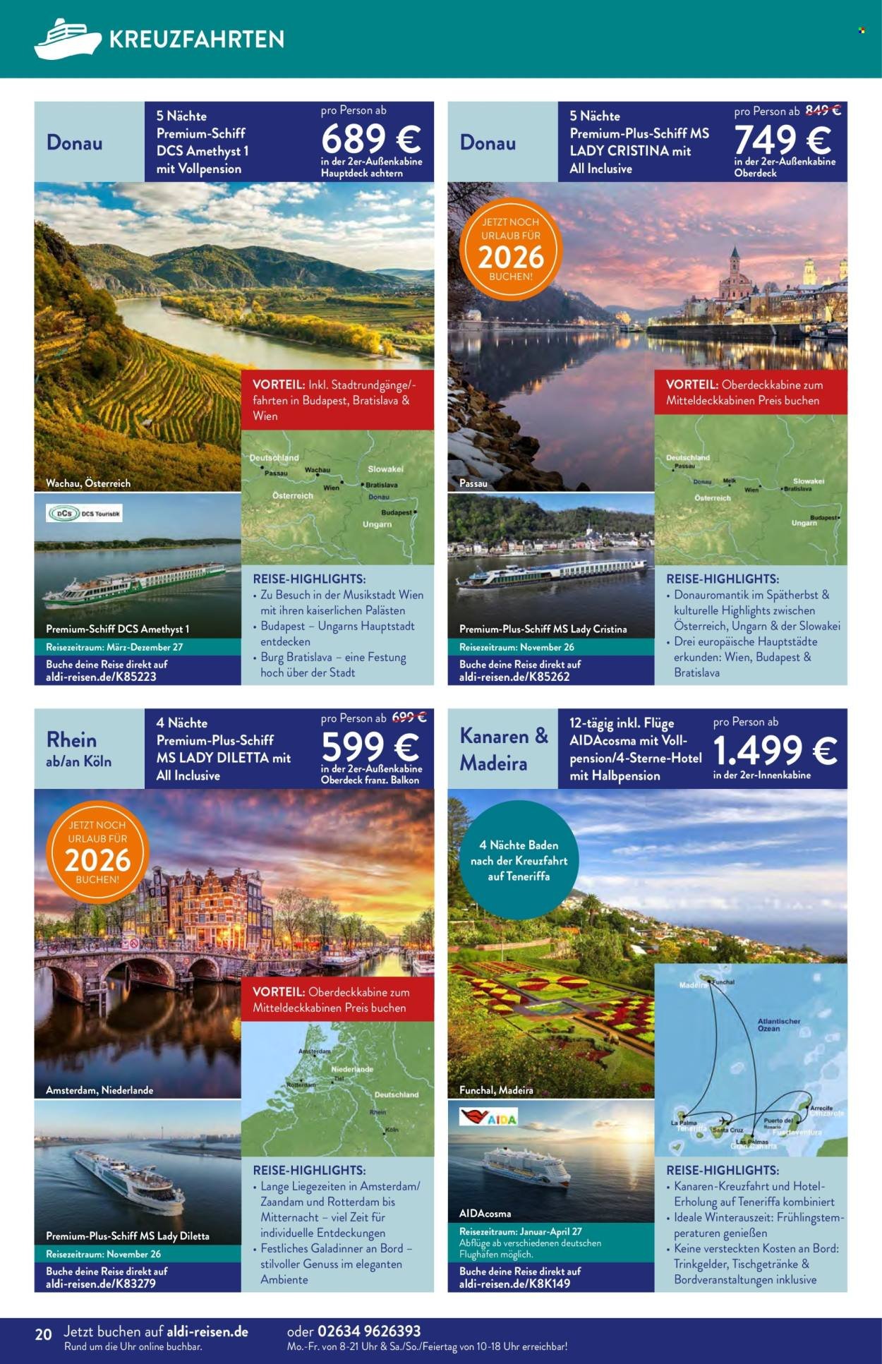 ALDI SÜD Prospekt - Reise-Highlights