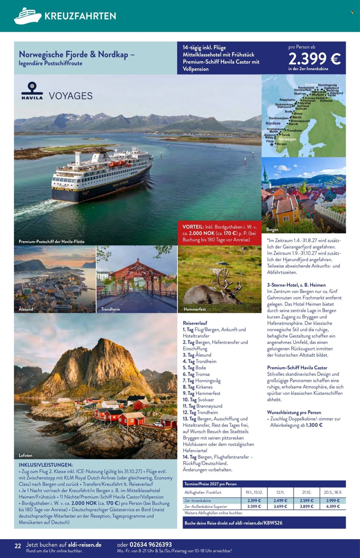 ALDI SÜD Prospekt - Reise-Highlights