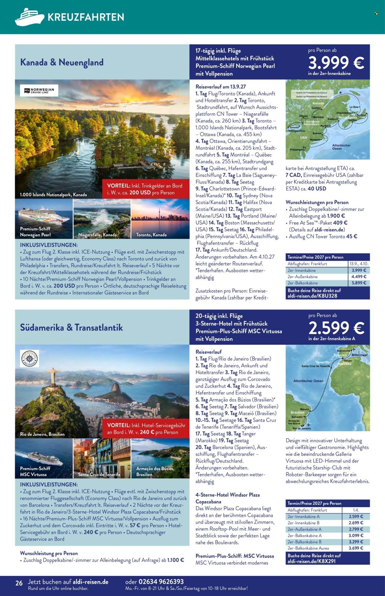 ALDI SÜD Prospekt - Reise-Highlights