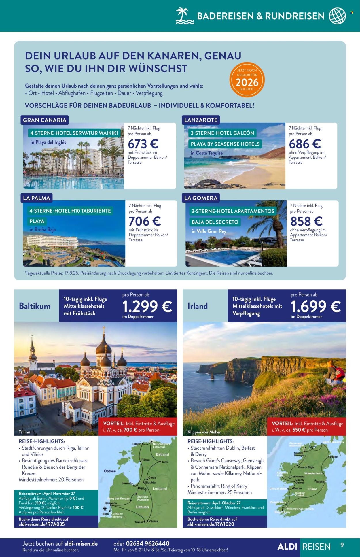 ALDI SÜD Prospekt - Reise-Highlights
