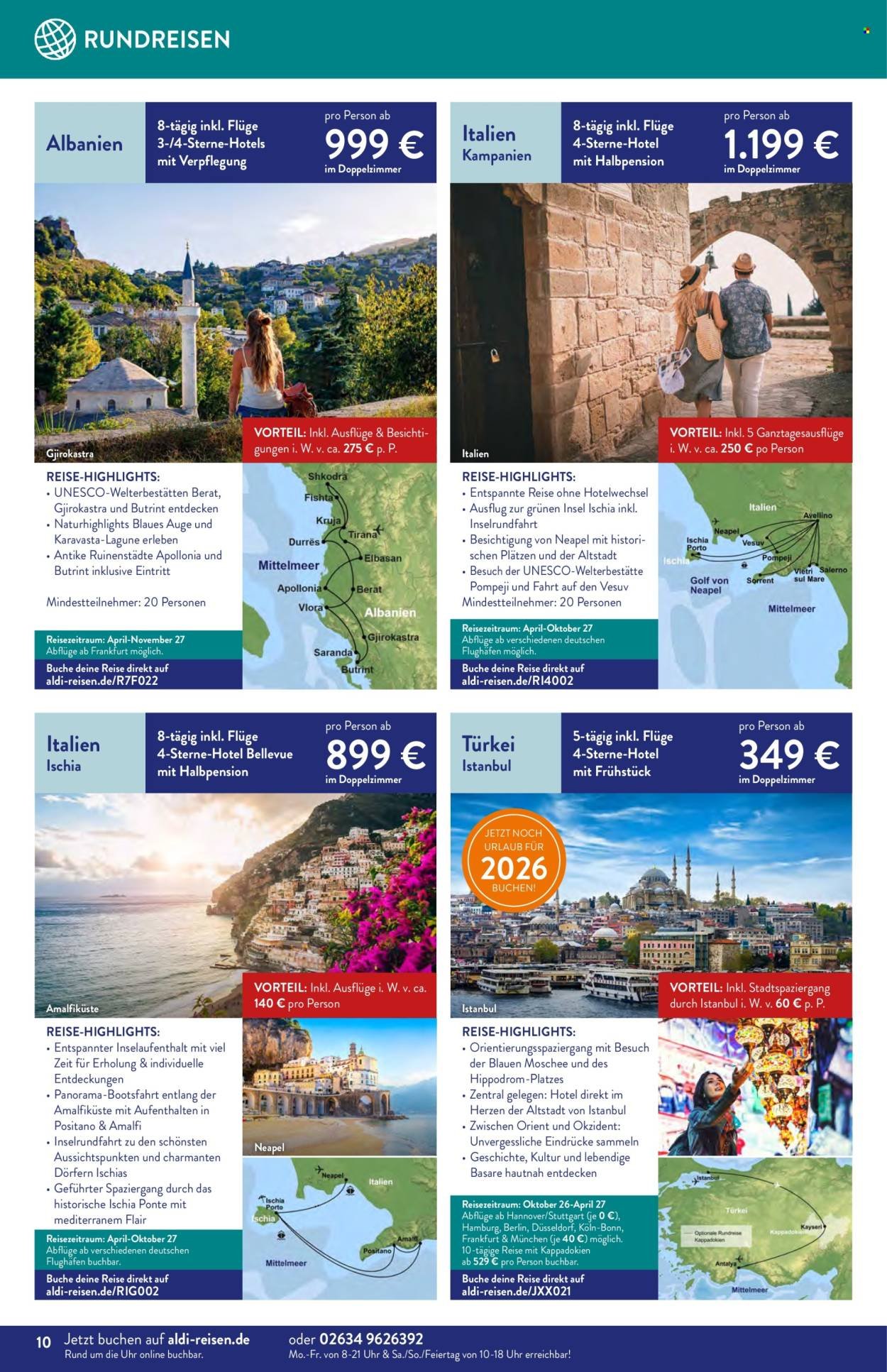 ALDI SÜD Prospekt - Reise-Highlights