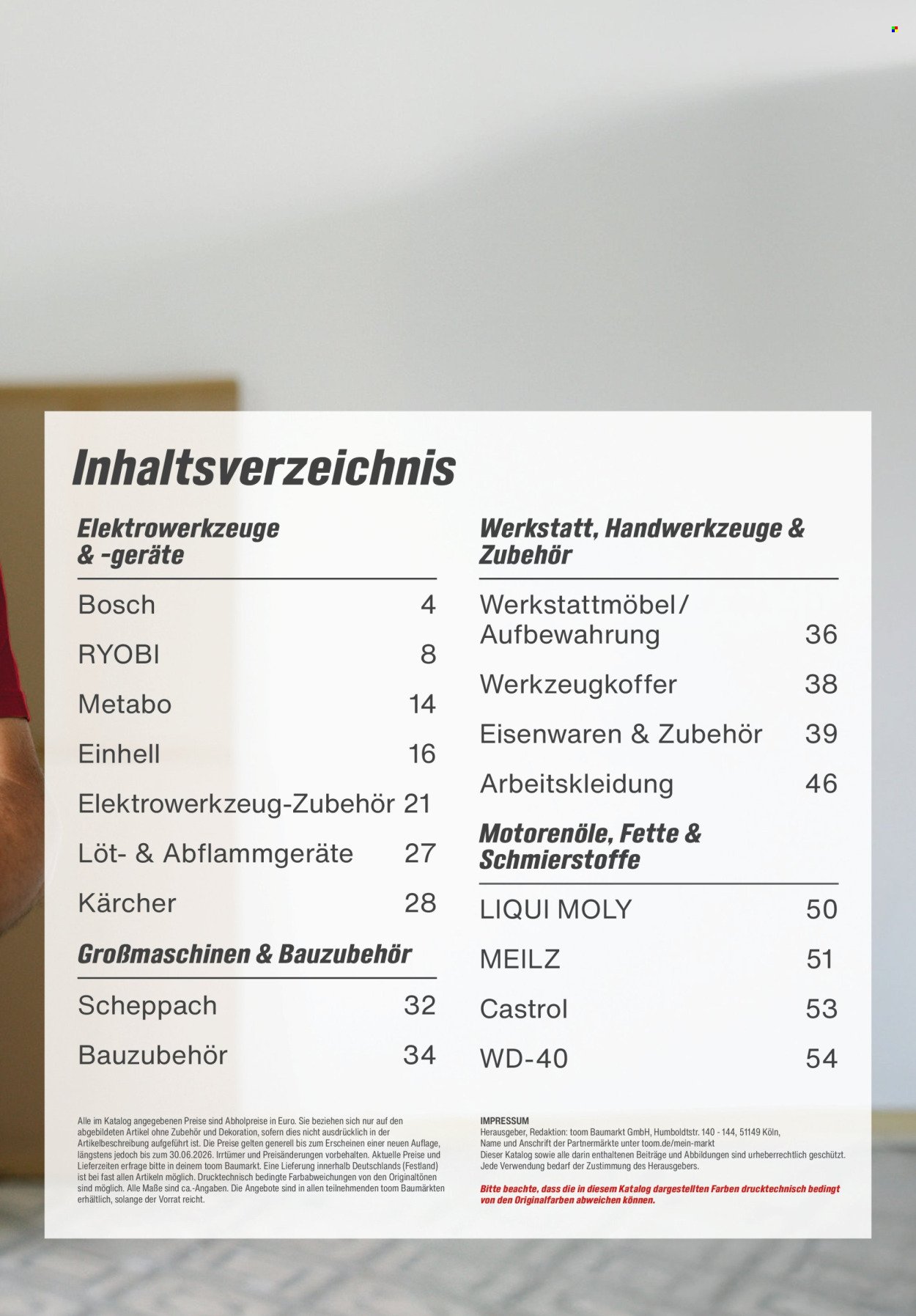 TOOM BAUMARKT Prospekt - Maschinen & Werkstatt