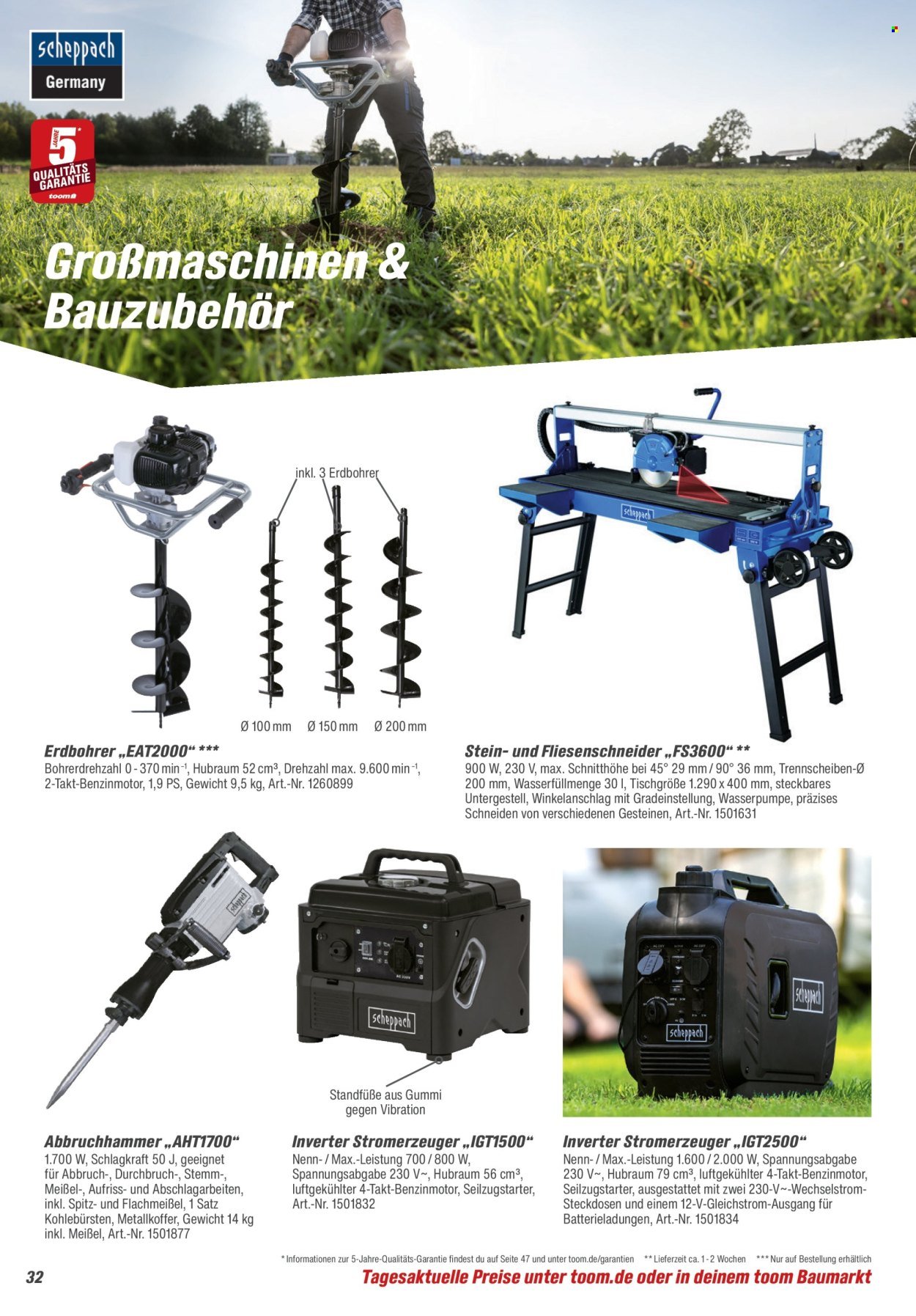 TOOM BAUMARKT Prospekt - Maschinen & Werkstatt