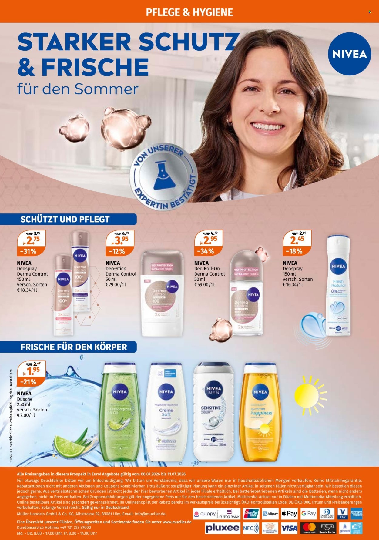 MÜLLER Prospekt - Unsere NIVEA-Angebote für den Sommer