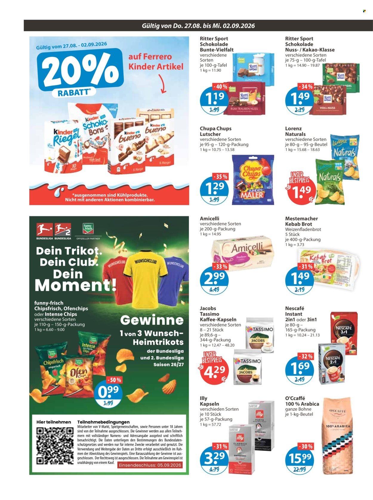 V-MARKT Prospekt - Ab Donnerstag 27.08.2026