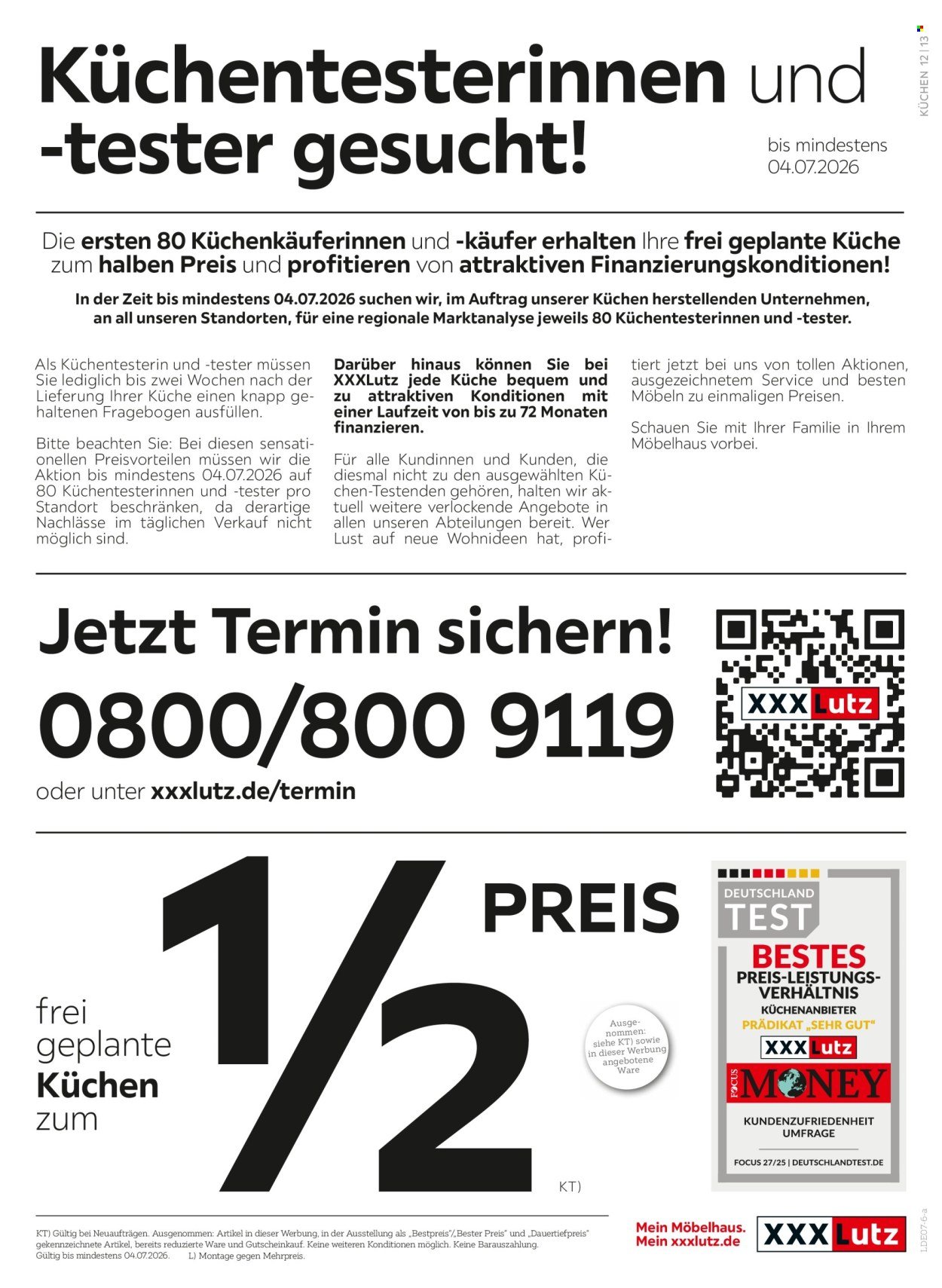 XXXLUTZ Prospekt - Deutschlands größter SSV!