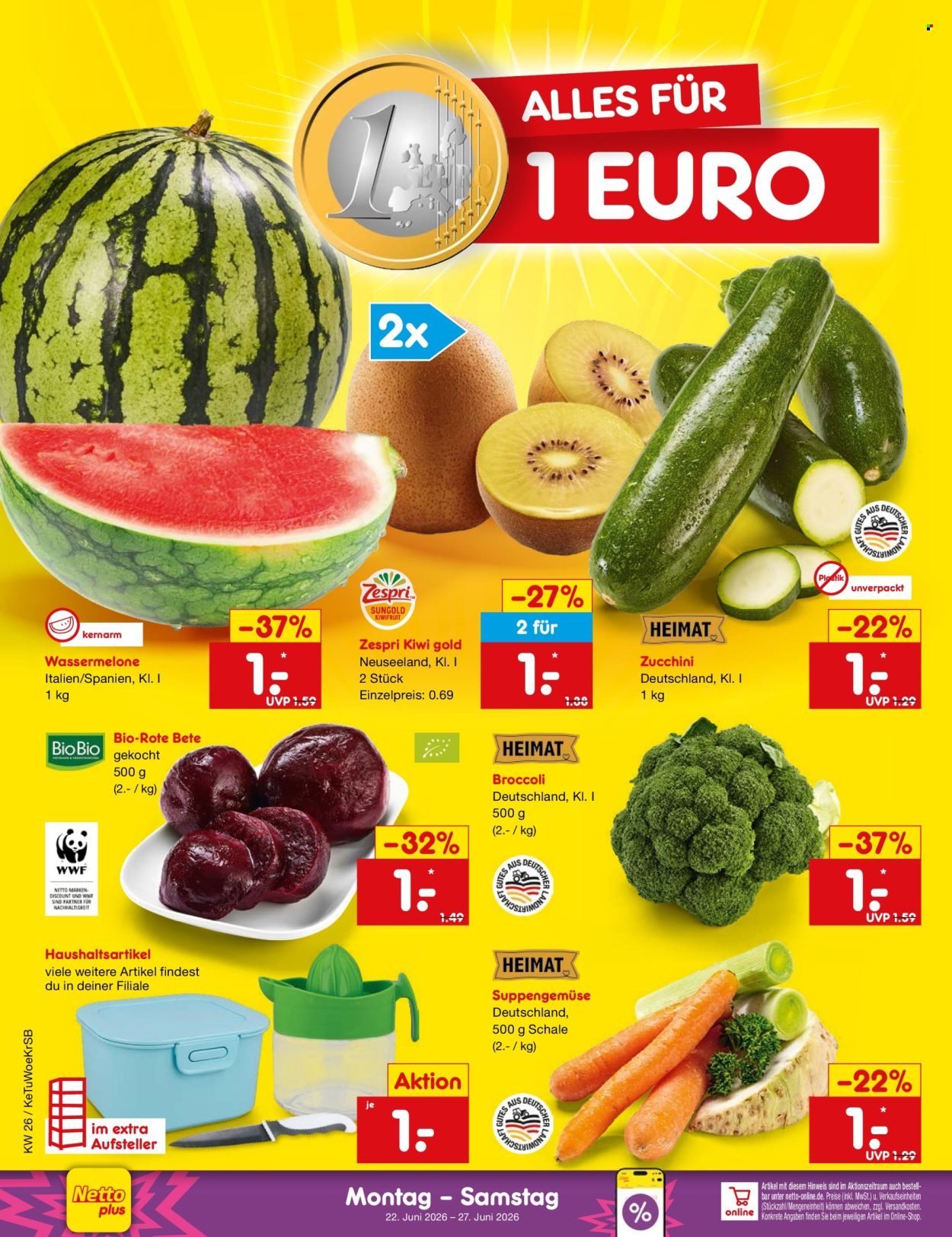 NETTO MARKEN-DISCOUNT Prospekt - Ab Montag 22.06.2026