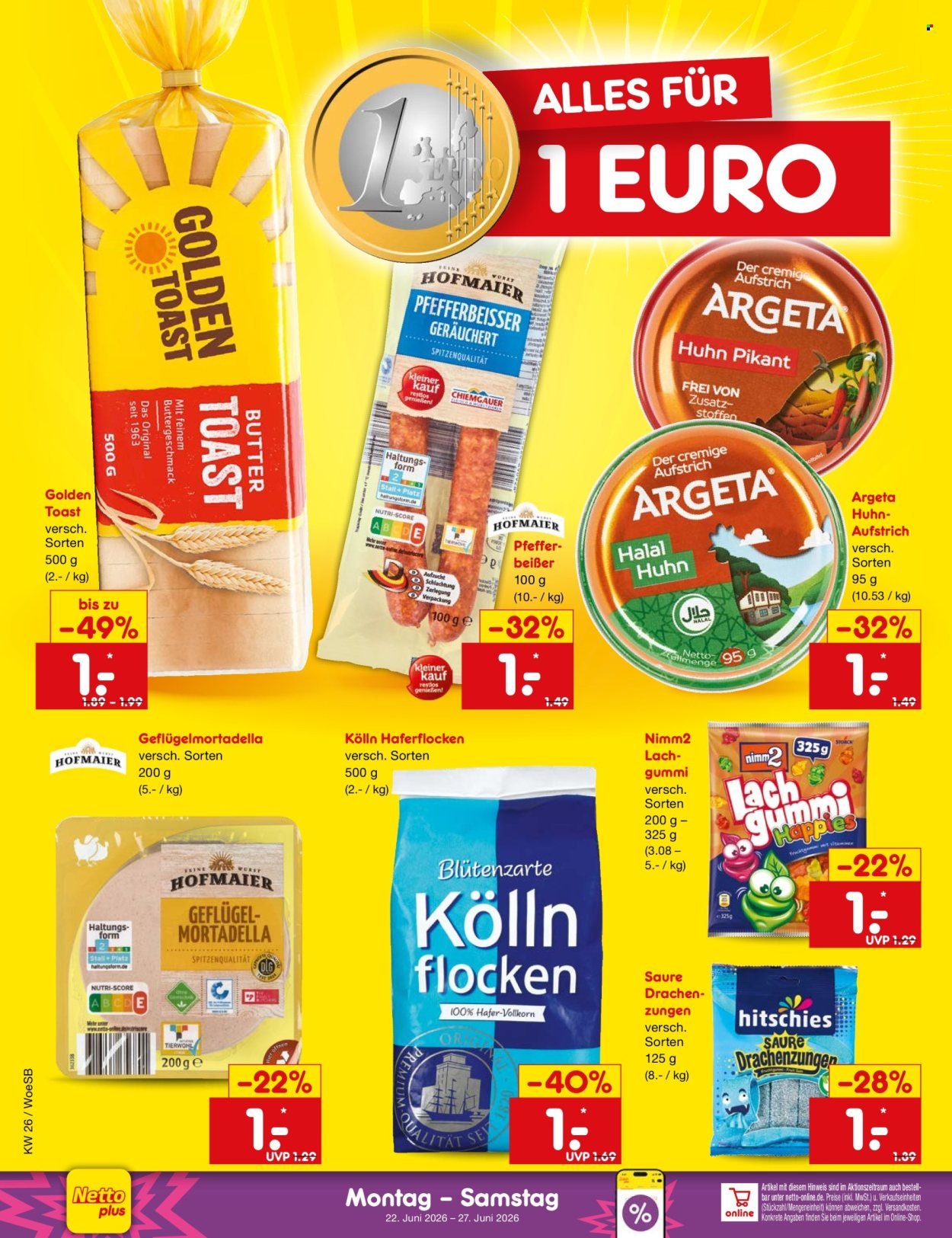 NETTO MARKEN-DISCOUNT Prospekt - Ab Montag 22.06.2026