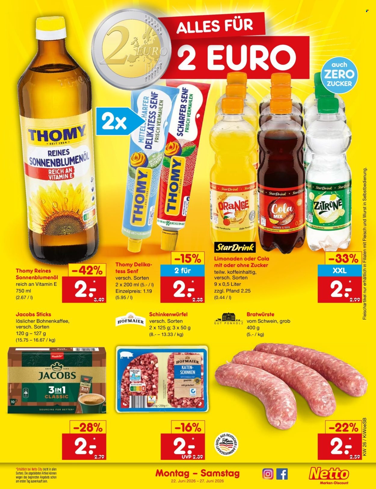 NETTO MARKEN-DISCOUNT Prospekt - Ab Montag 22.06.2026