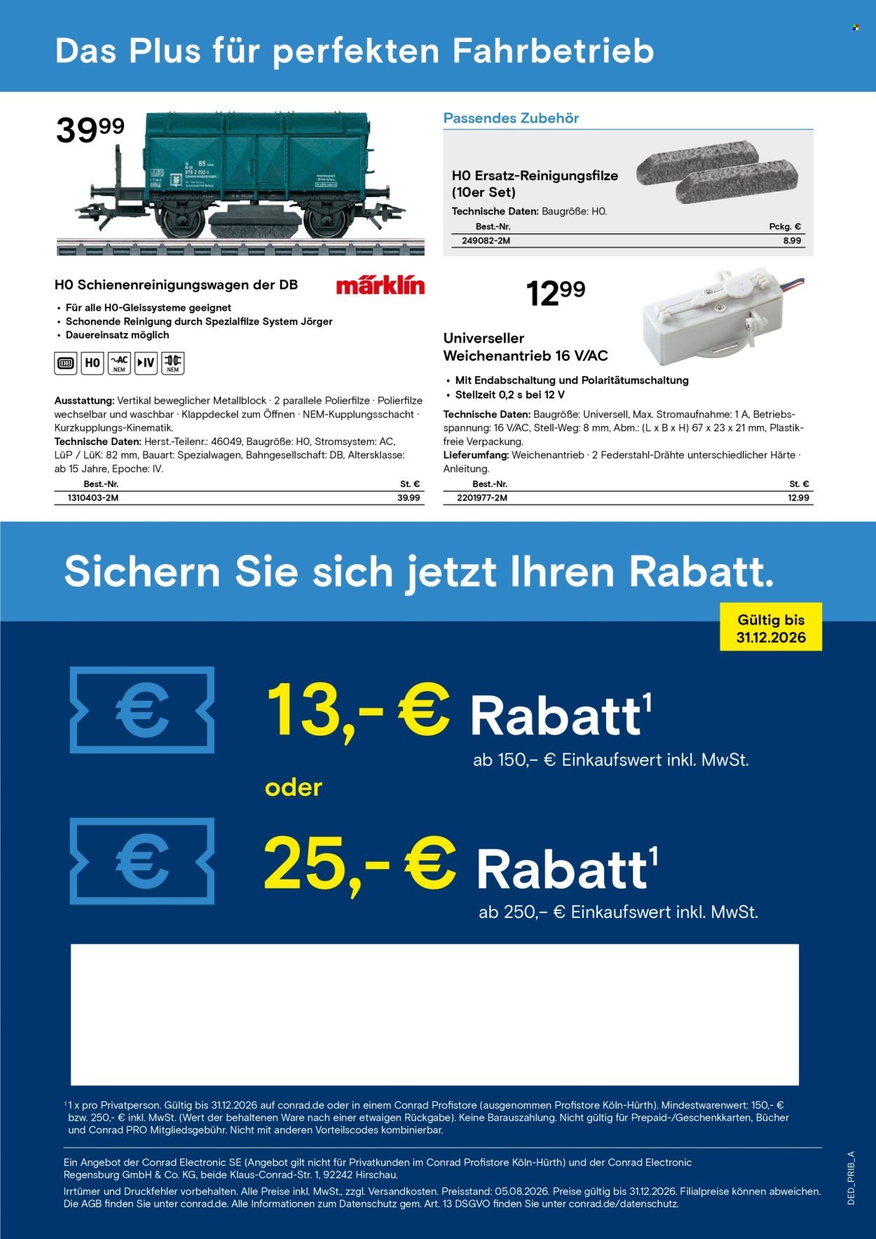 CONRAD Prospekt - Modellbahn