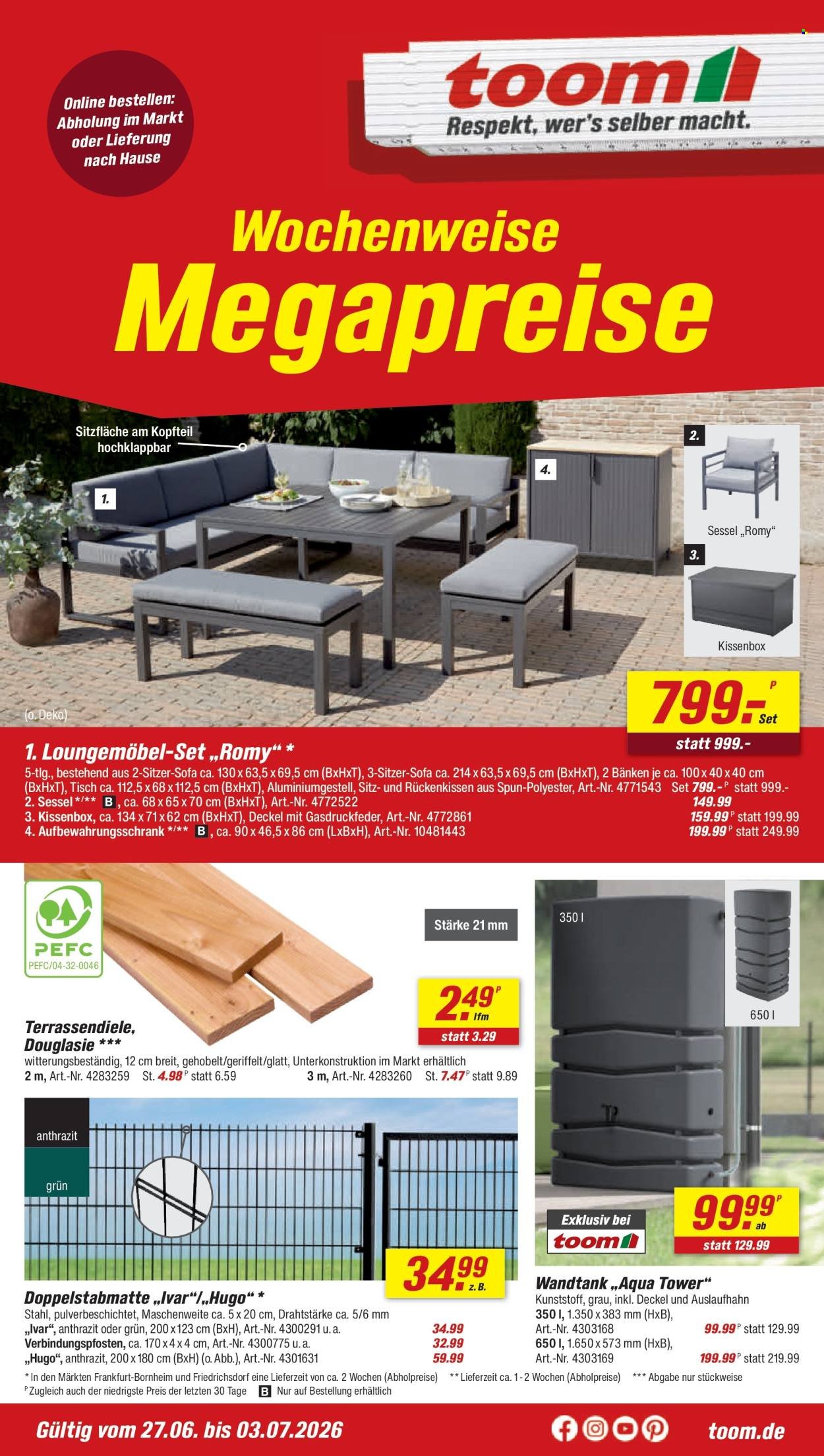 TOOM BAUMARKT Prospekt - Ab Samstag 27.06.2026