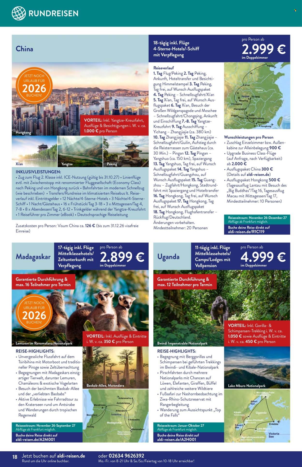 ALDI SÜD Prospekt - Reise-Highlights
