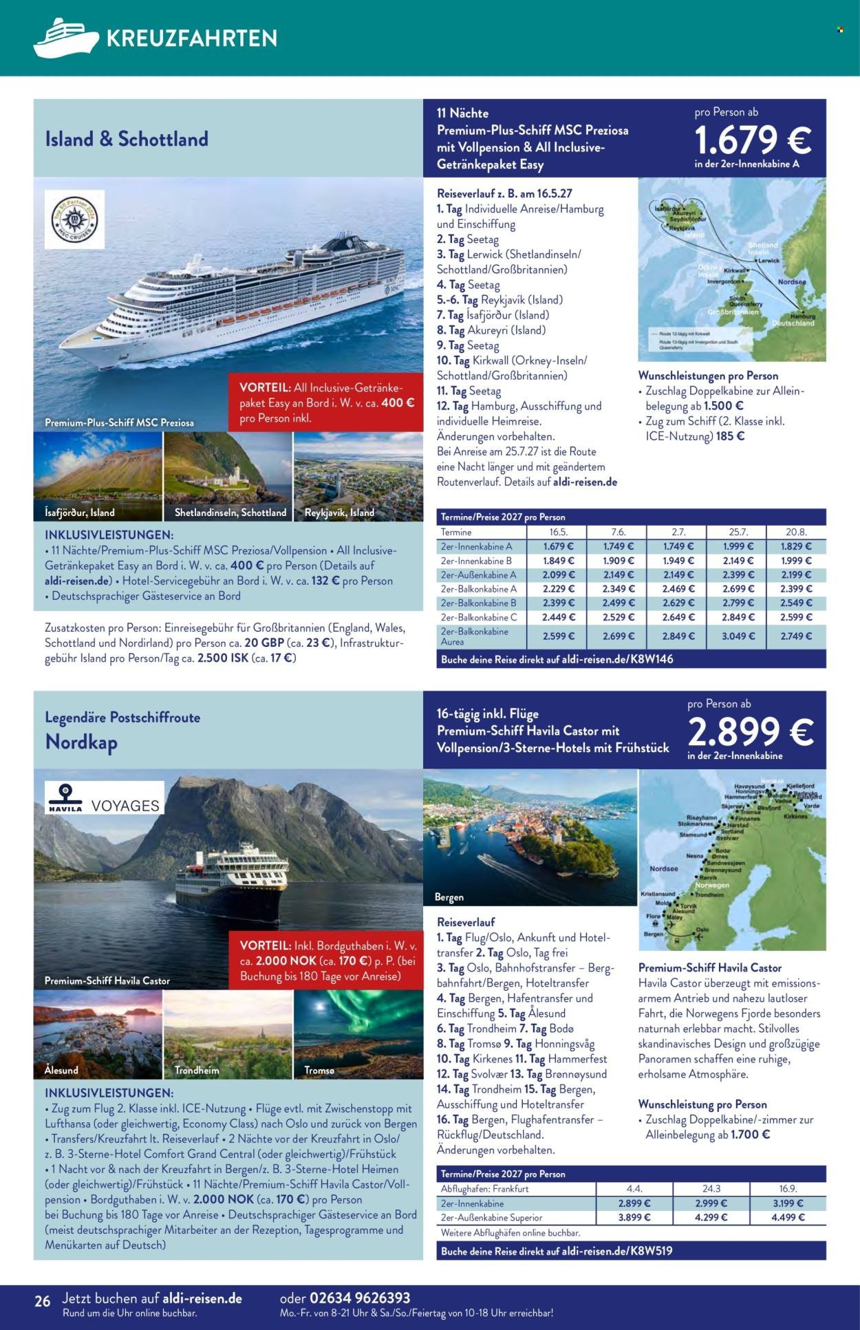 ALDI SÜD Prospekt - Reise-Highlights