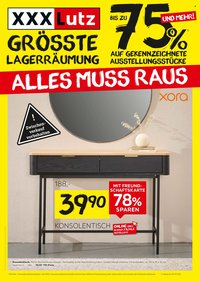 XXXLUTZ Prospekt - Größte Lagerräumung