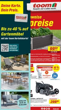 TOOM BAUMARKT Prospekt - Ab Samstag 30.05.2026
