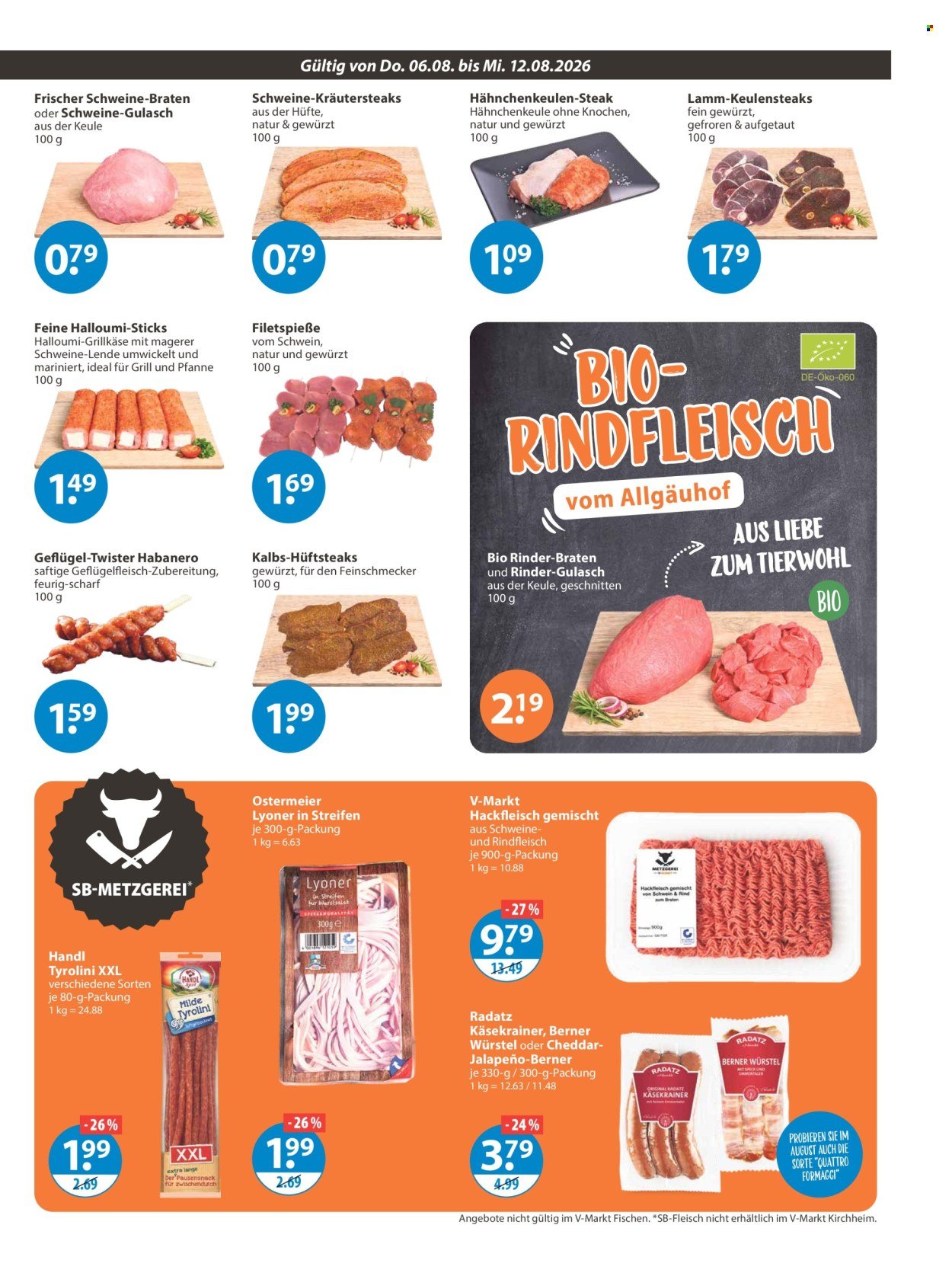 V-MARKT Prospekt - Ab Donnerstag 6.08.2026