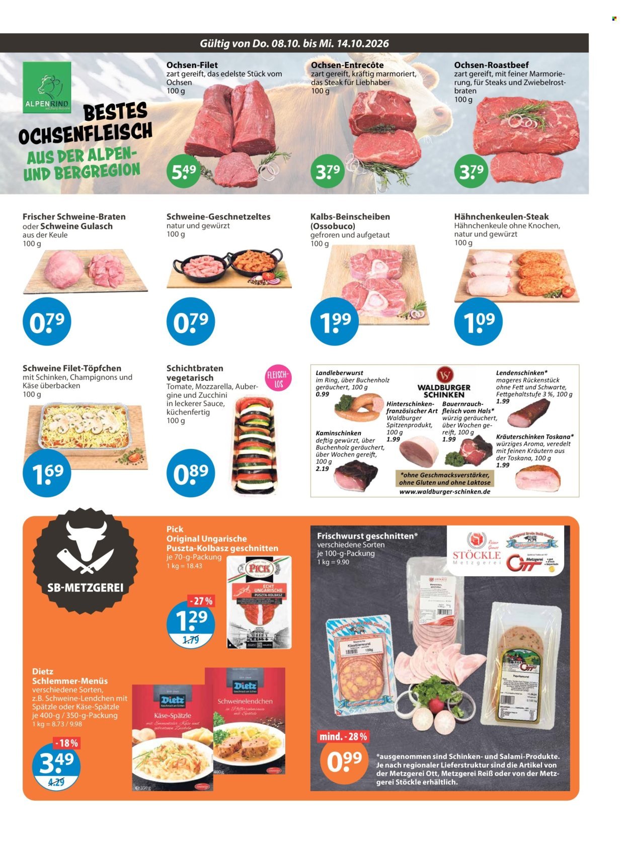 V-MARKT Prospekt - Ab Donnerstag 8.10.2026