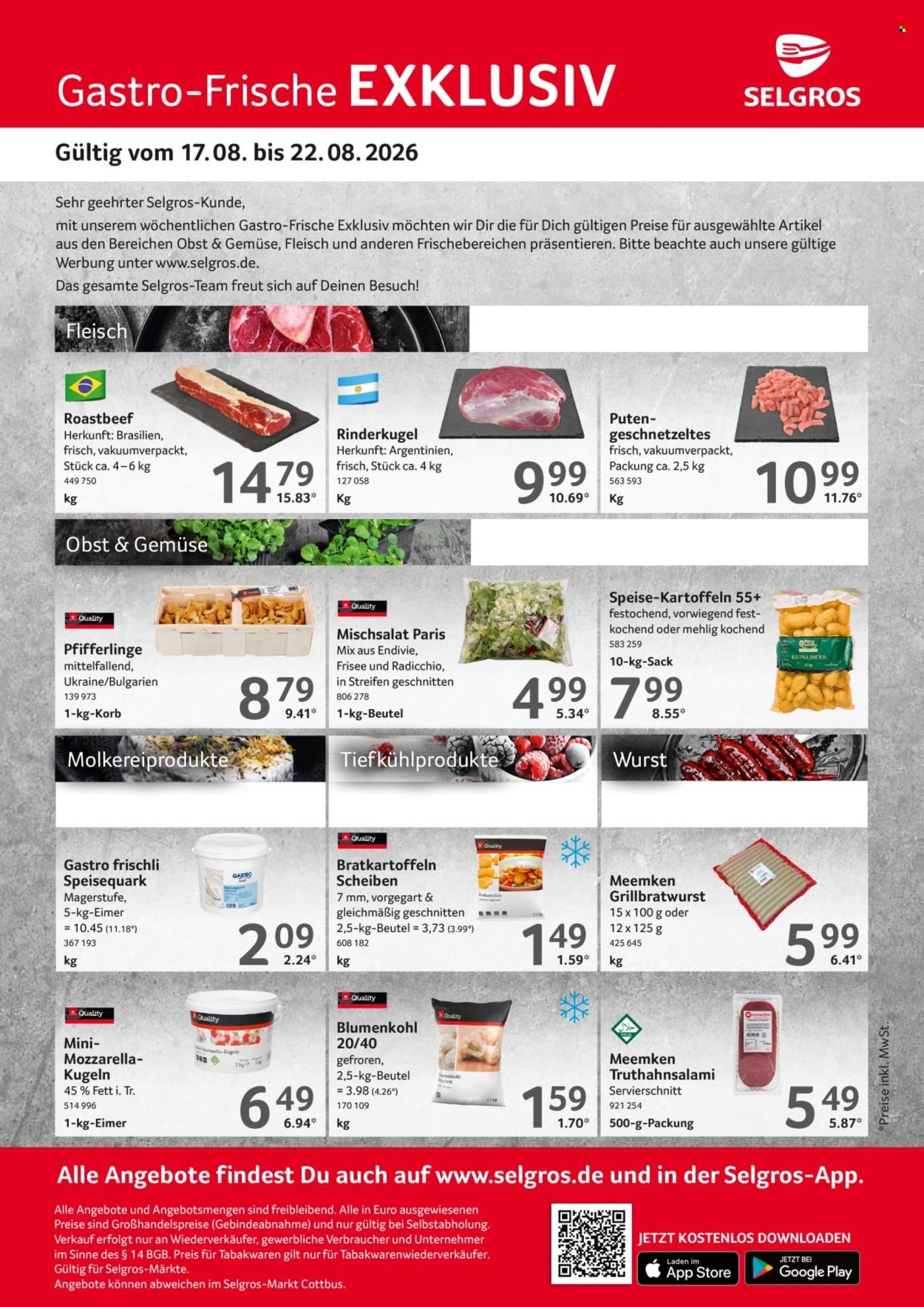 SELGROS Prospekt - Gastro Angebote
