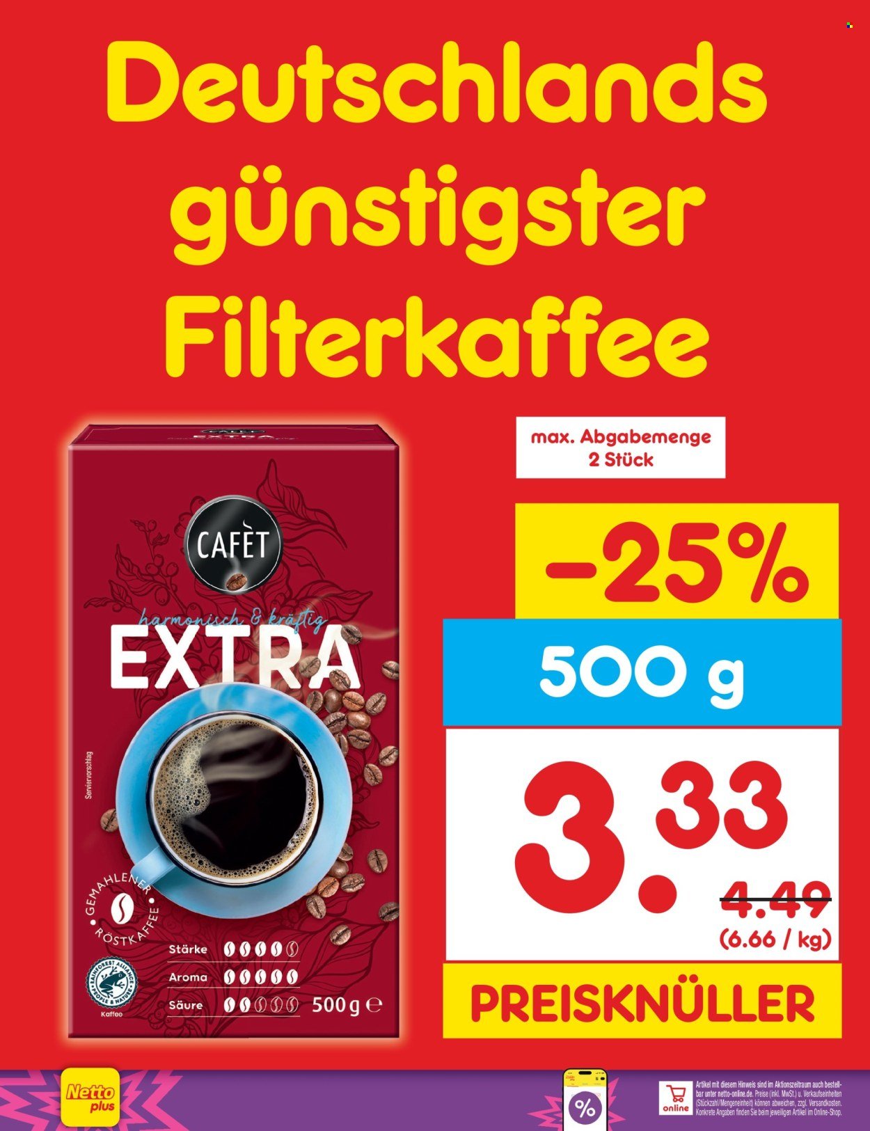 NETTO MARKEN-DISCOUNT Prospekt - Deutschlands günstigster Filterkaffee