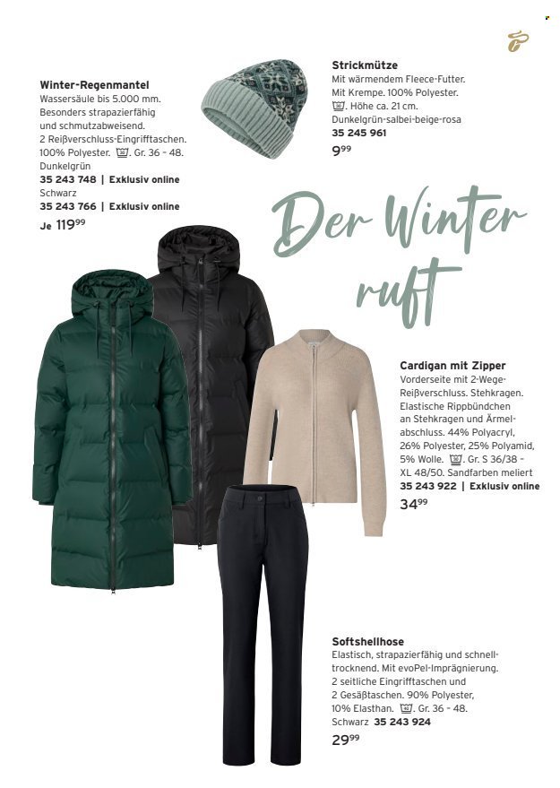 TCHIBO Prospekt - Warme Styles für kalte Tage