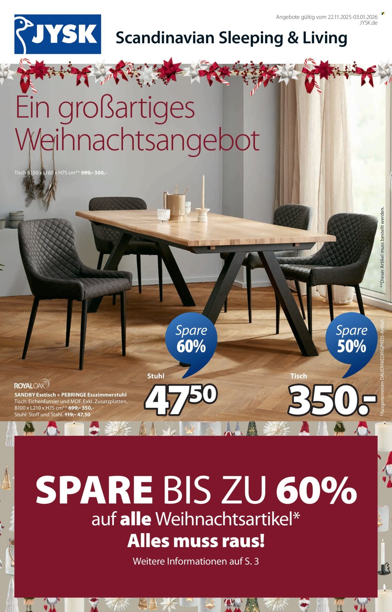 JYSK Prospekt - Großartige Angebote (2025-11-22 - 2026-01-03)