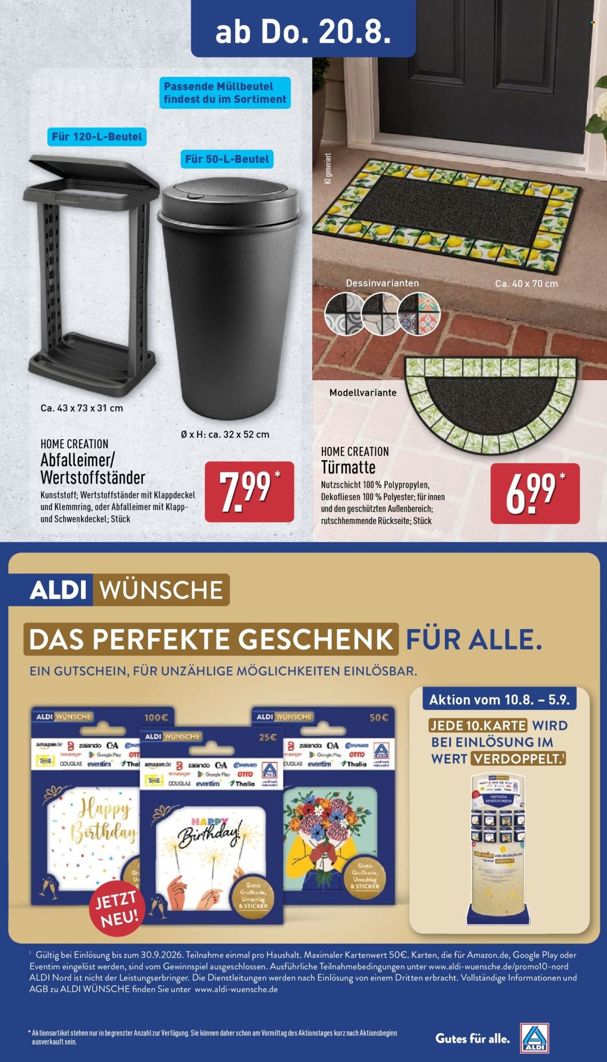 ALDI NORD Prospekt - Ab Montag 17.08.2026