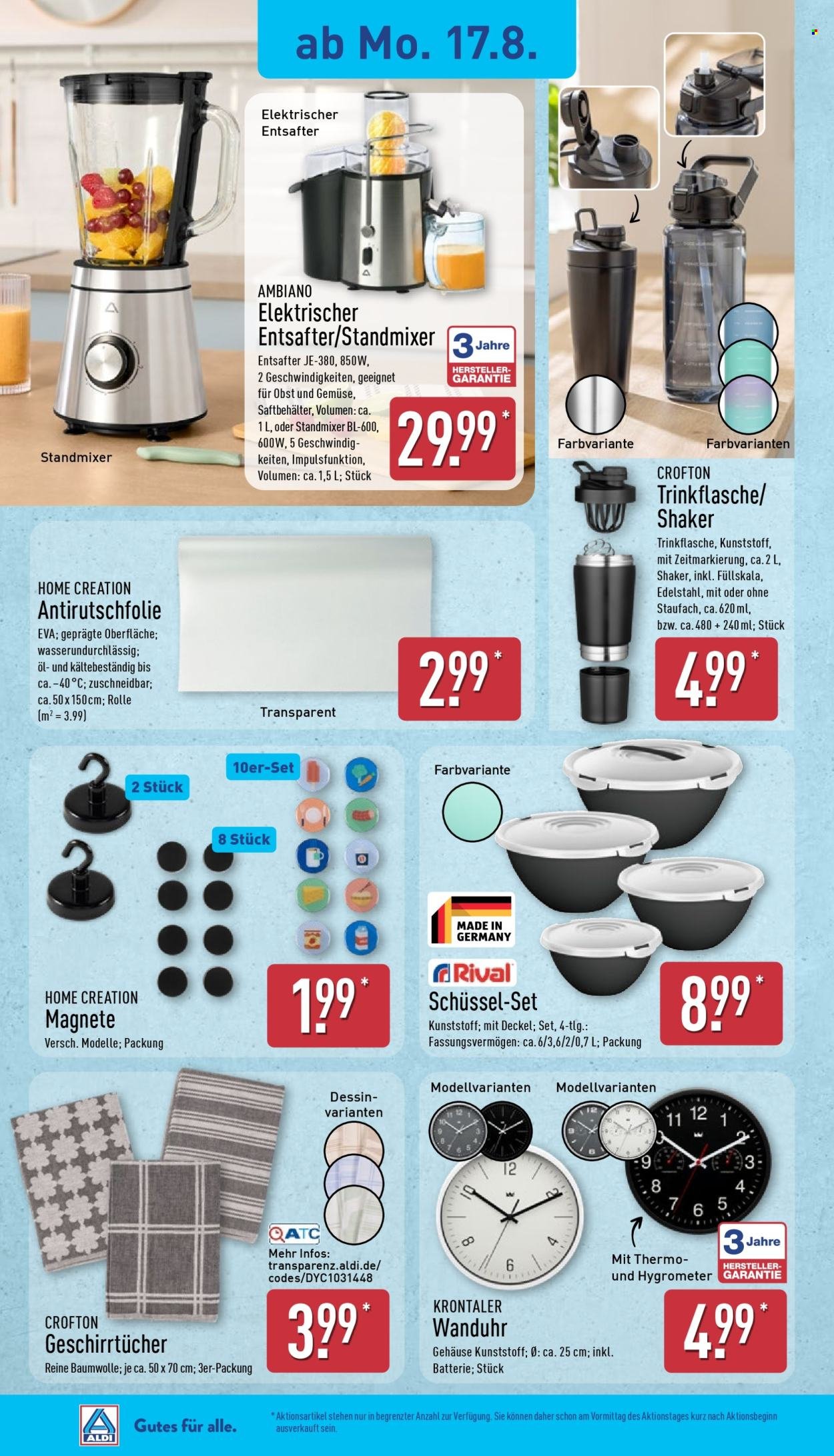 ALDI NORD Prospekt - Ab Montag 17.08.2026