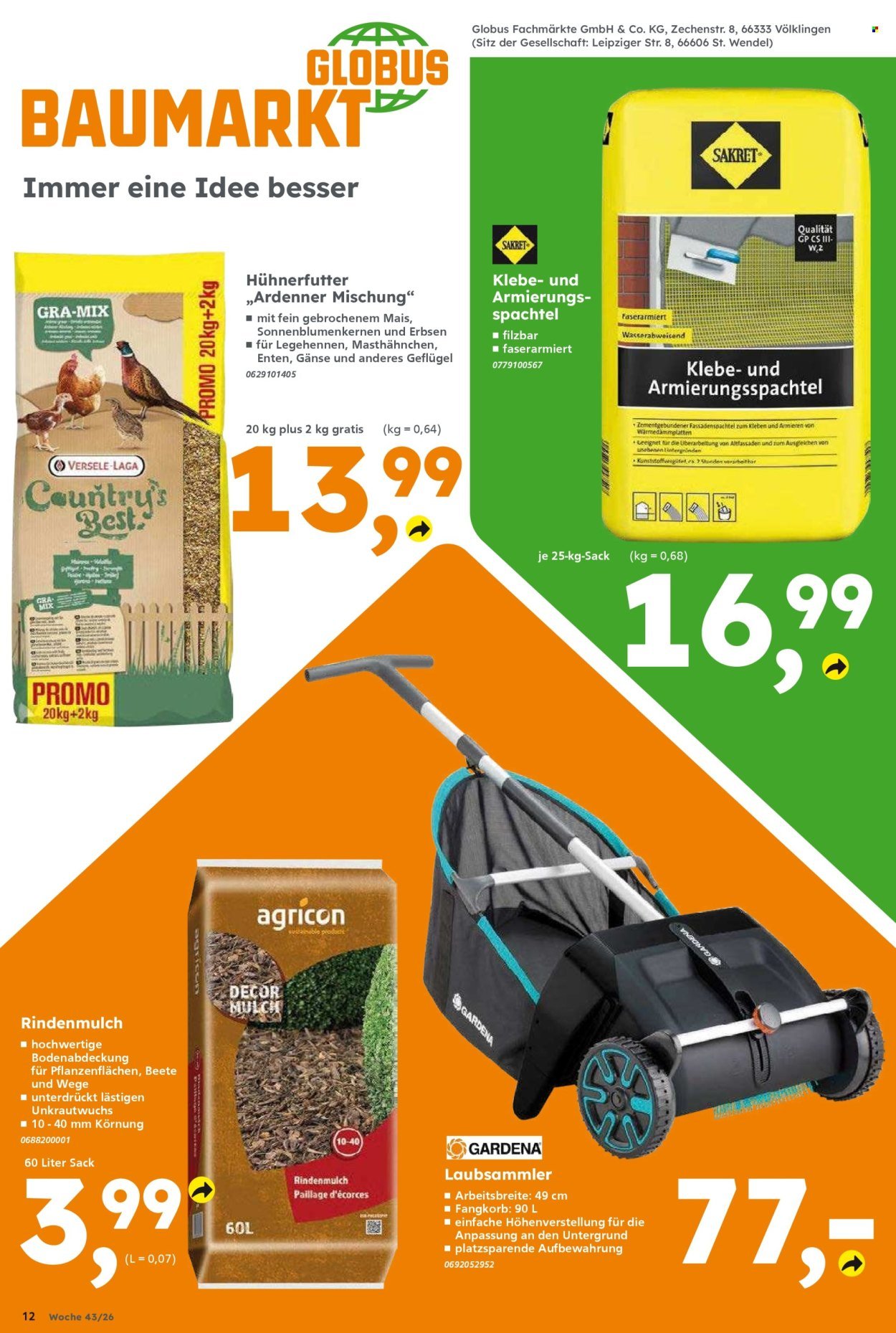 GLOBUS BAUMARKT Prospekt - Ab Montag 19.10.2026
