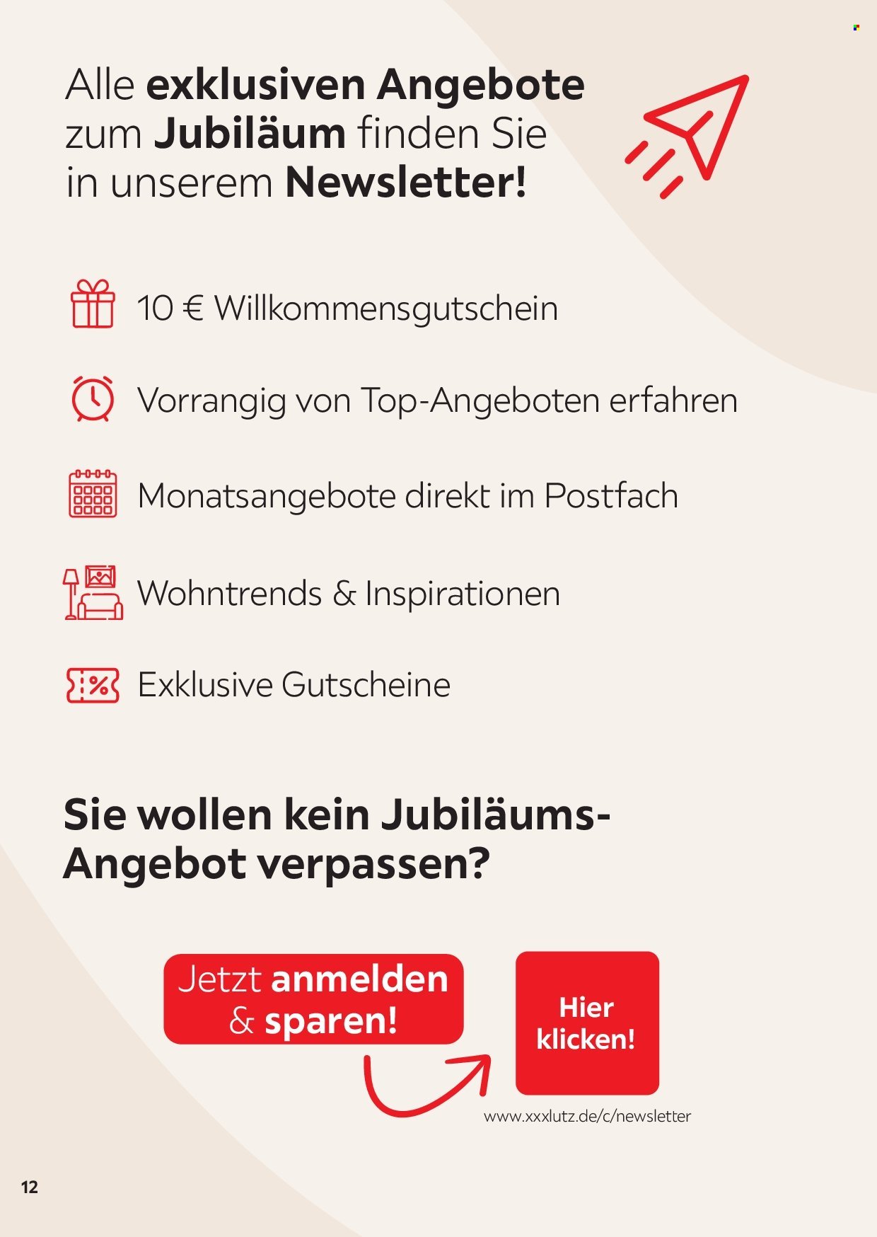 XXXLUTZ Prospekt - Freundschaftskartenjournal