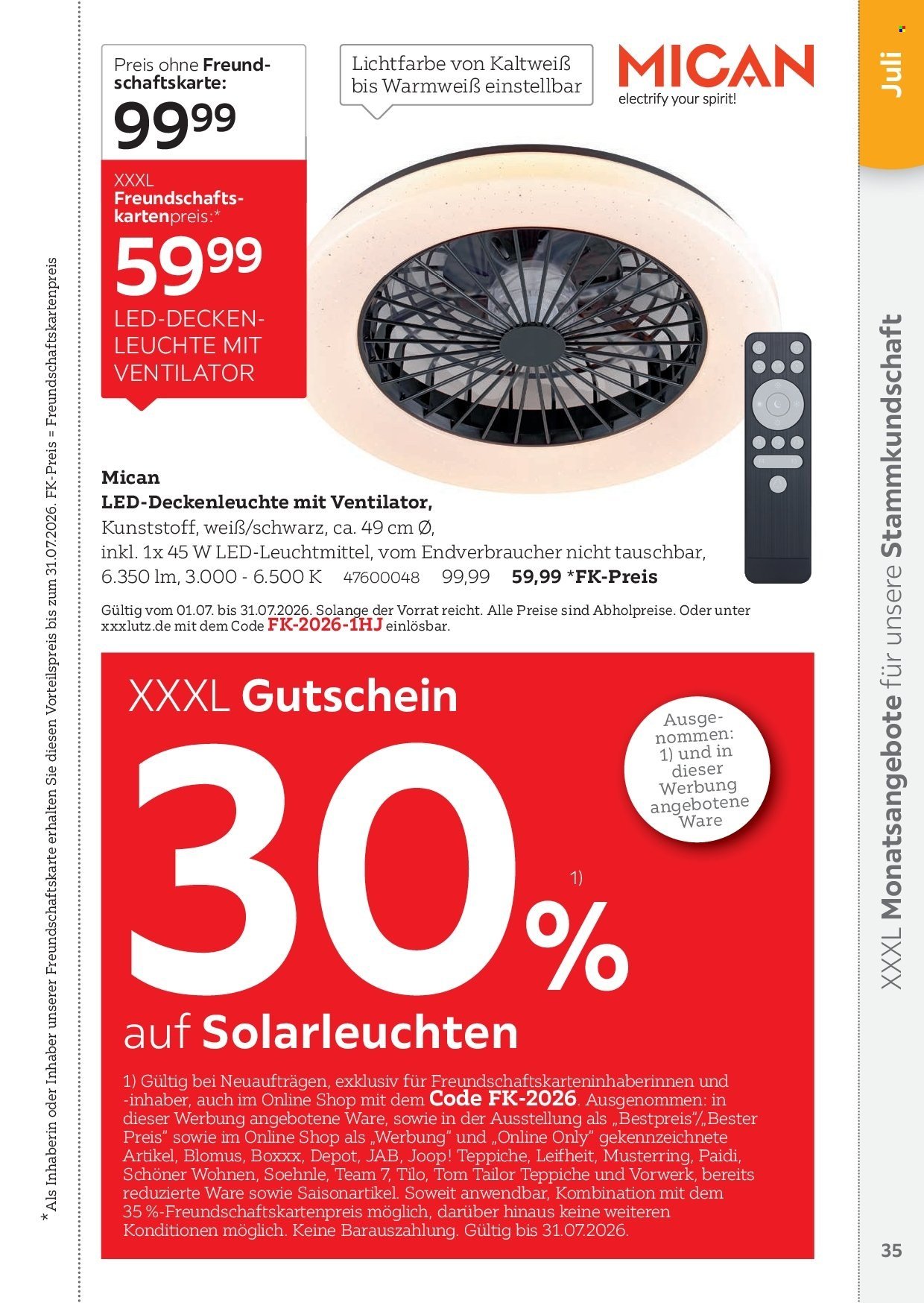 XXXLUTZ Prospekt - Freundschaftskartenjournal