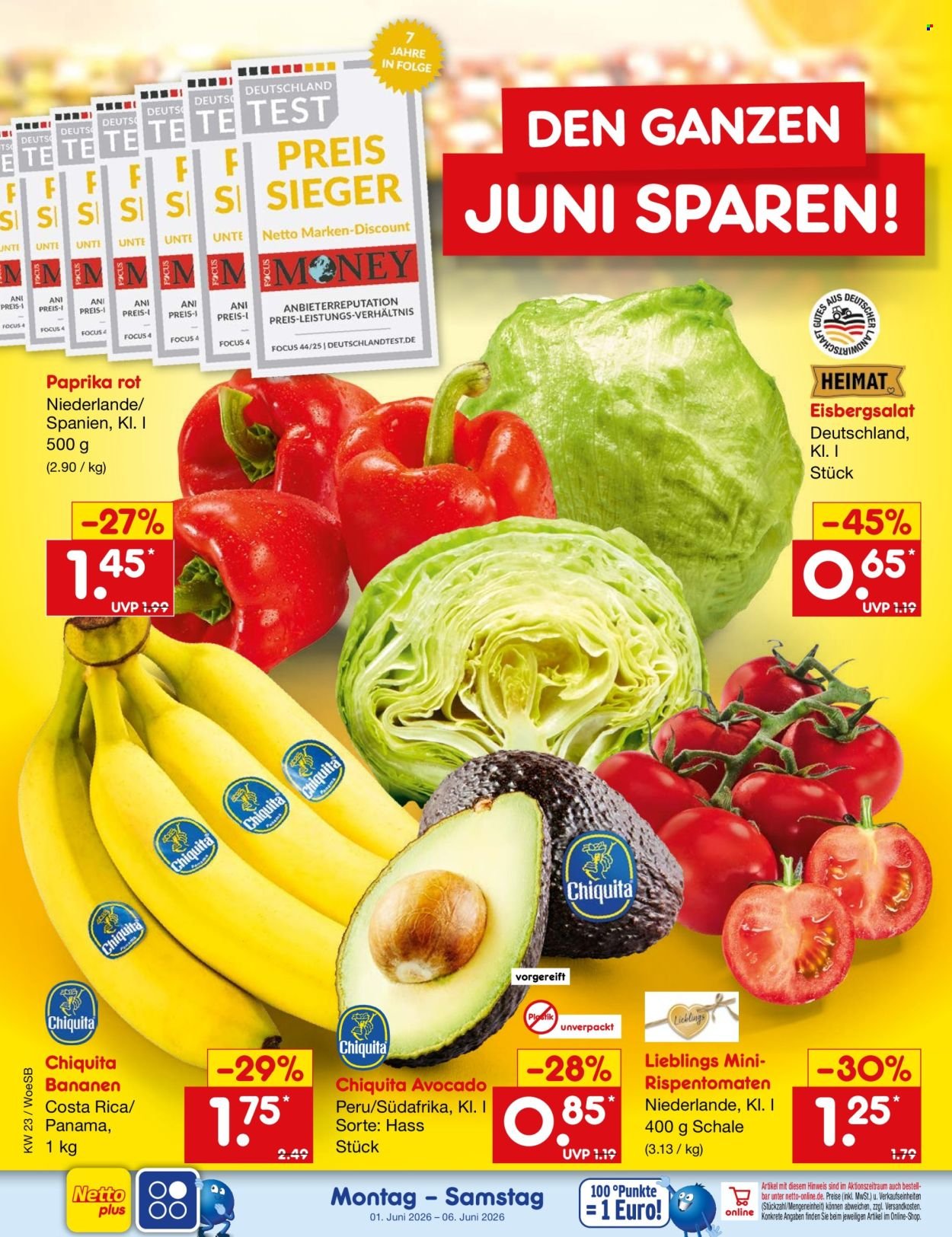 NETTO MARKEN-DISCOUNT Prospekt - Ab Montag 1.06.2026