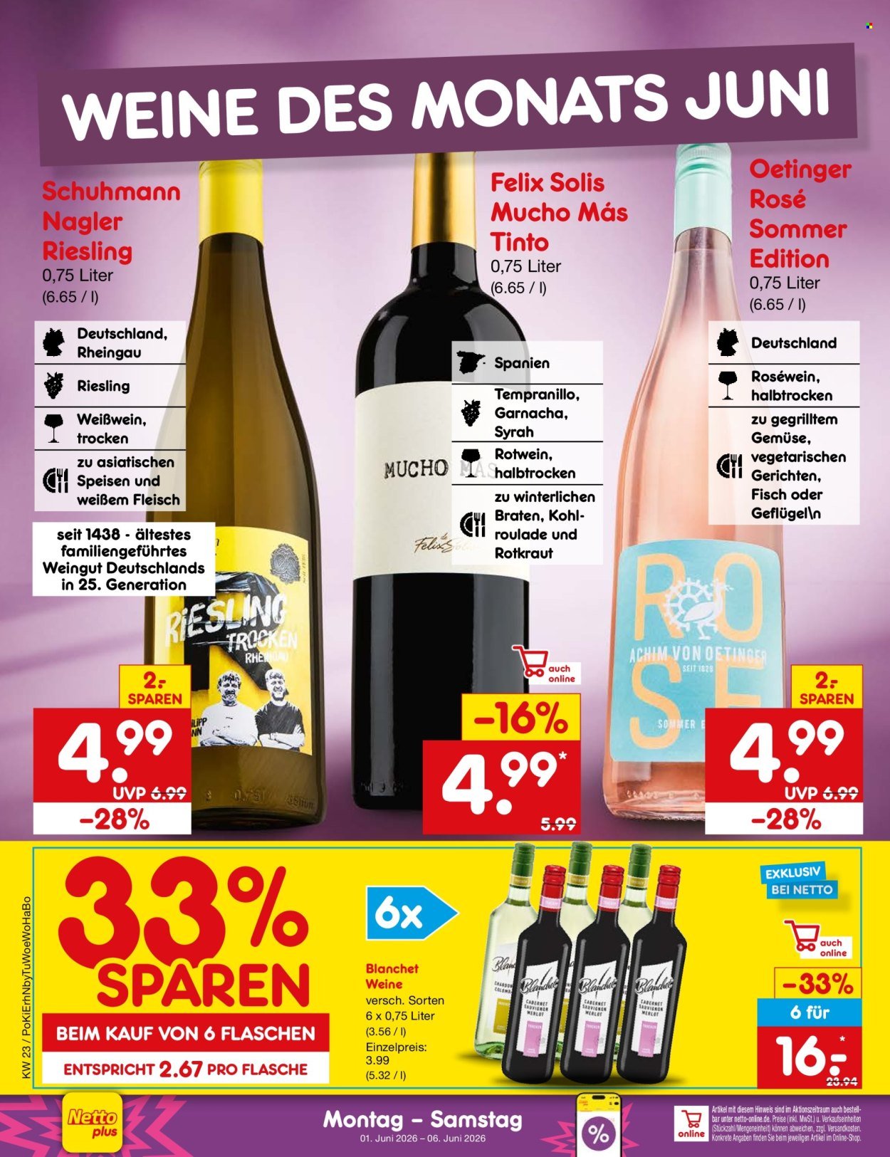 NETTO MARKEN-DISCOUNT Prospekt - Ab Montag 1.06.2026