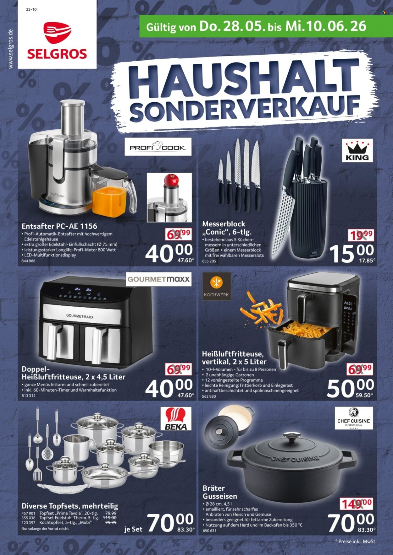 SELGROS Prospekt - Haushalt Sonderverkauf