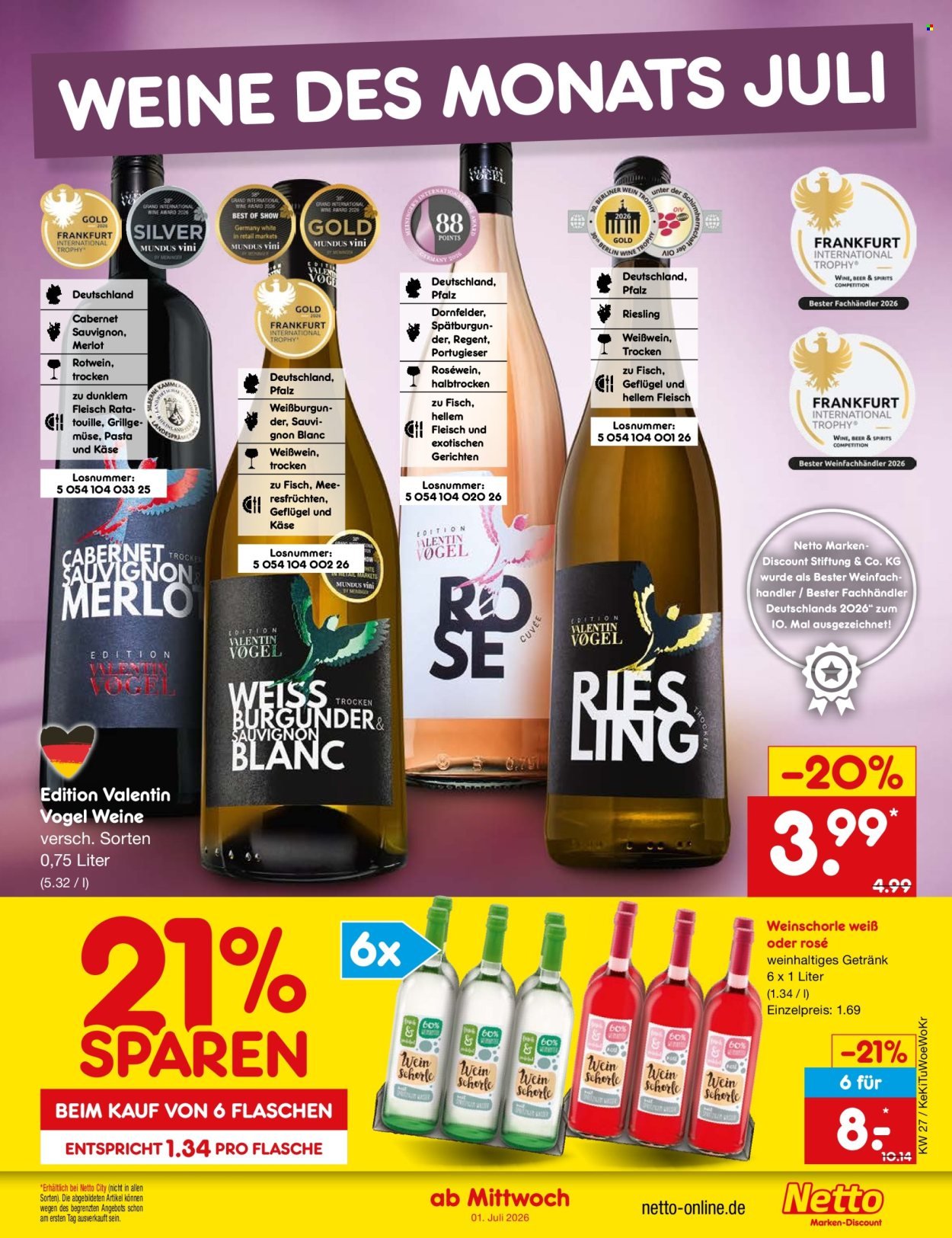 NETTO MARKEN-DISCOUNT Prospekt - Ab Montag 29.06.2026