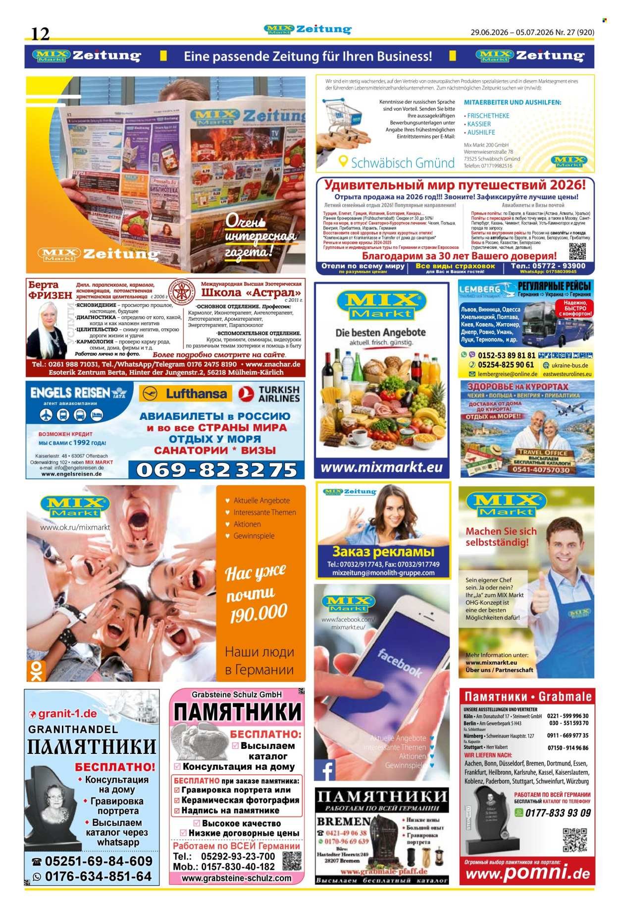 MIX MARKT Prospekt - Zeitung