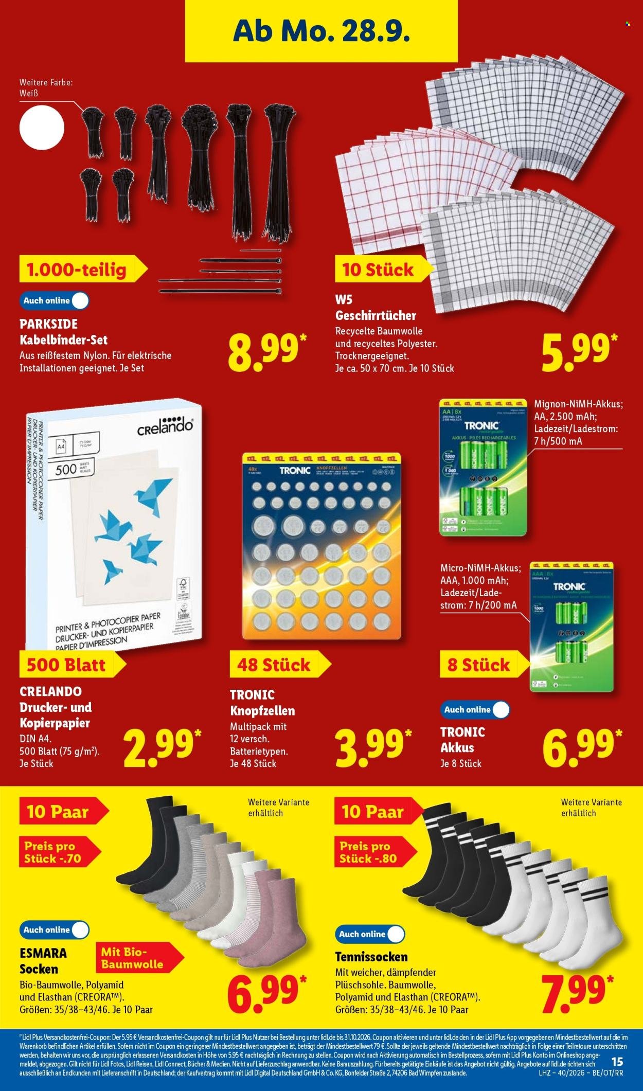 LIDL Prospekt - Ab Montag 28.09.2026