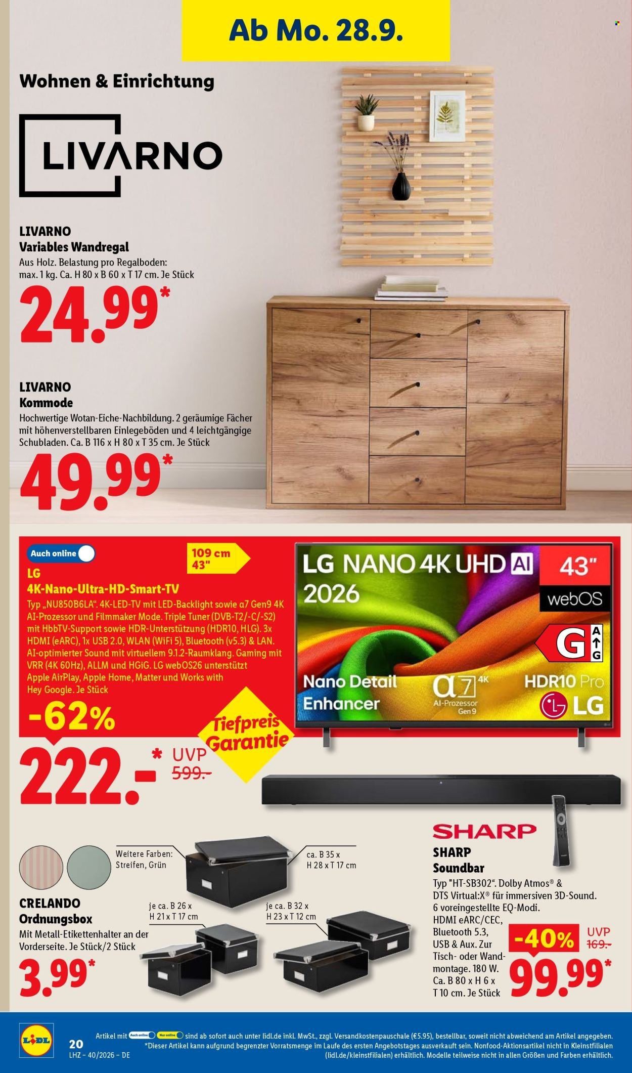 LIDL Prospekt - Ab Montag 28.09.2026