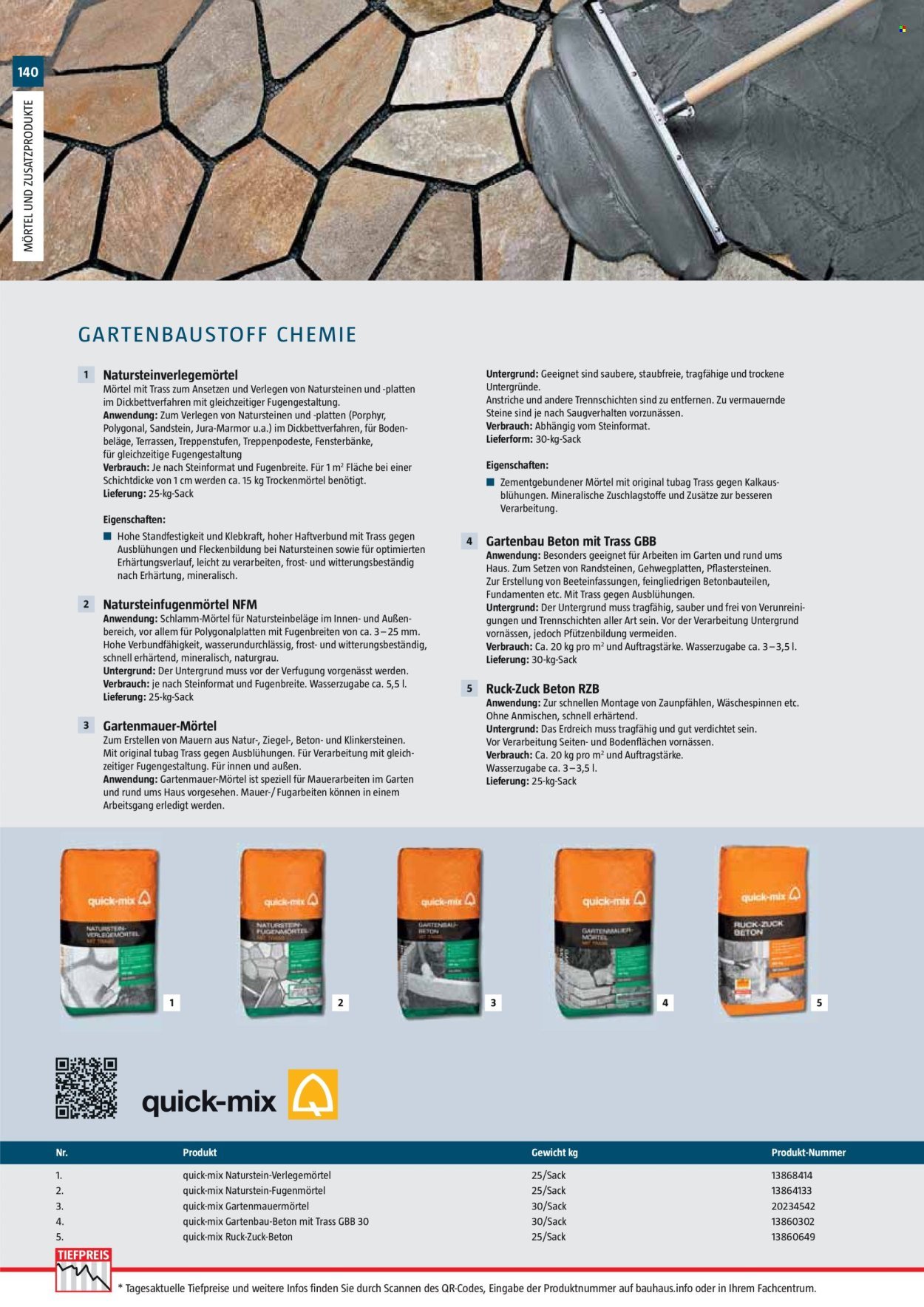 BAUHAUS Angebote - Gartenbaumaterialien