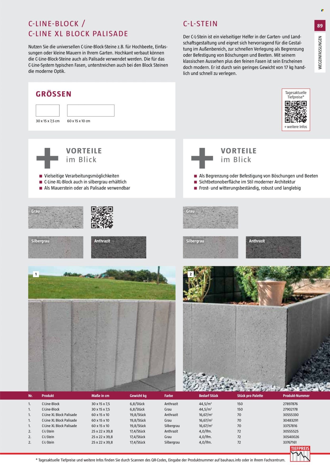 BAUHAUS Angebote - Gartenbaumaterialien