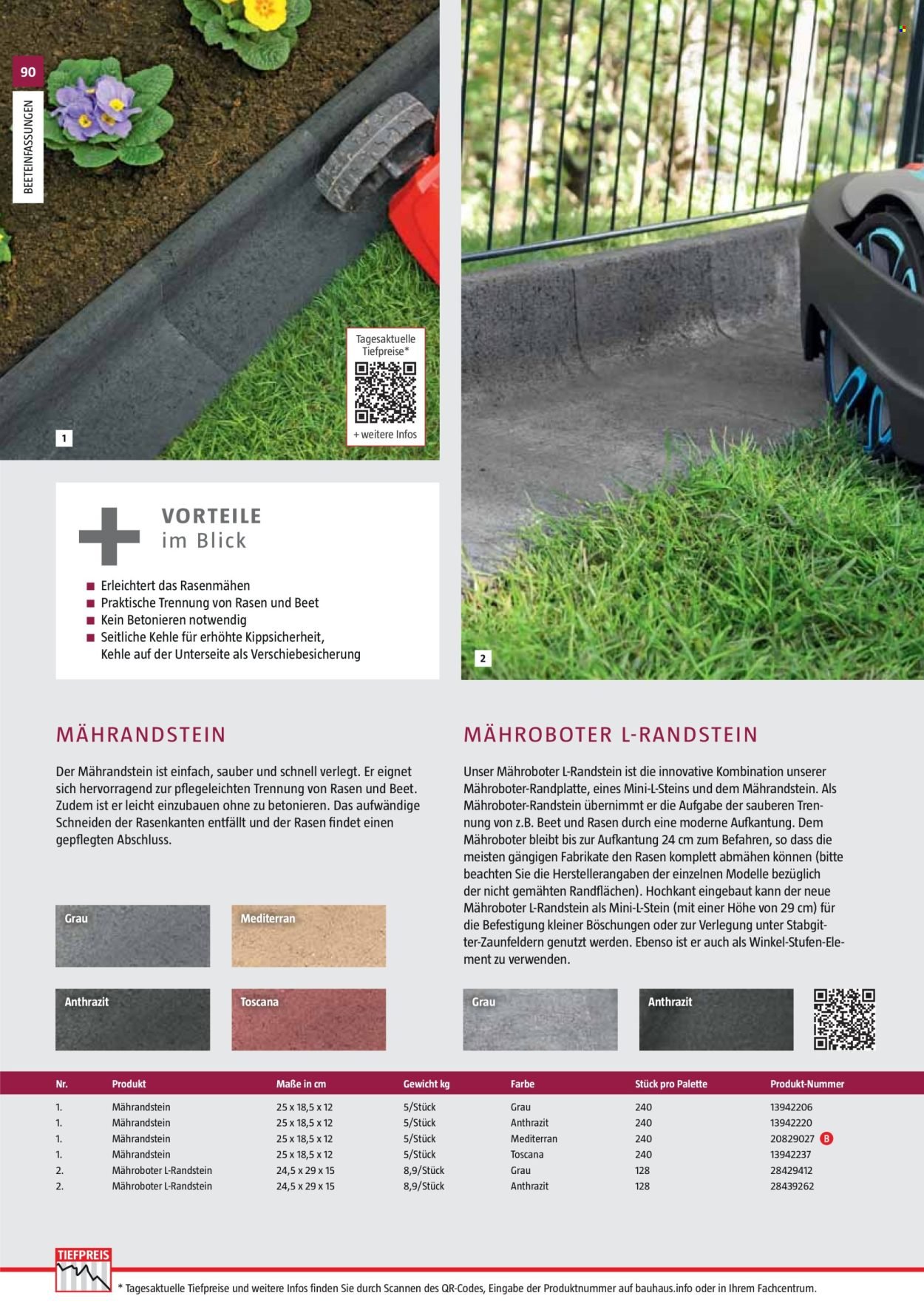 BAUHAUS Angebote - Gartenbaumaterialien