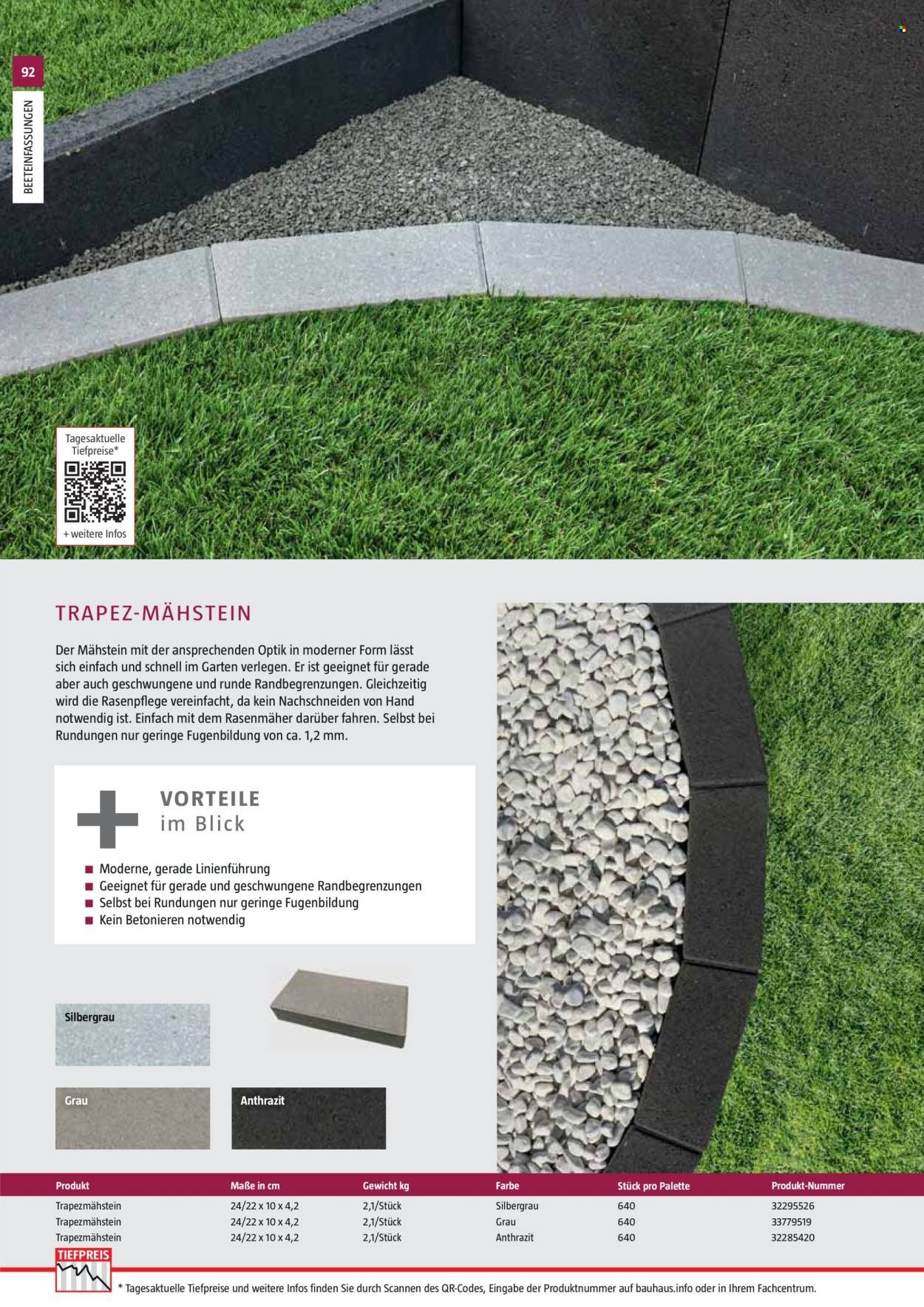 BAUHAUS Angebote - Gartenbaumaterialien