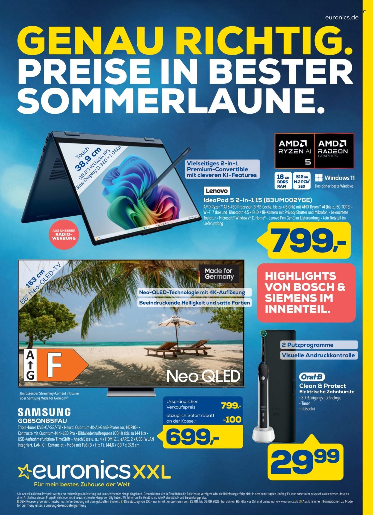 EURONICS Prospekt - Ab Mittwoch 26.08.2026